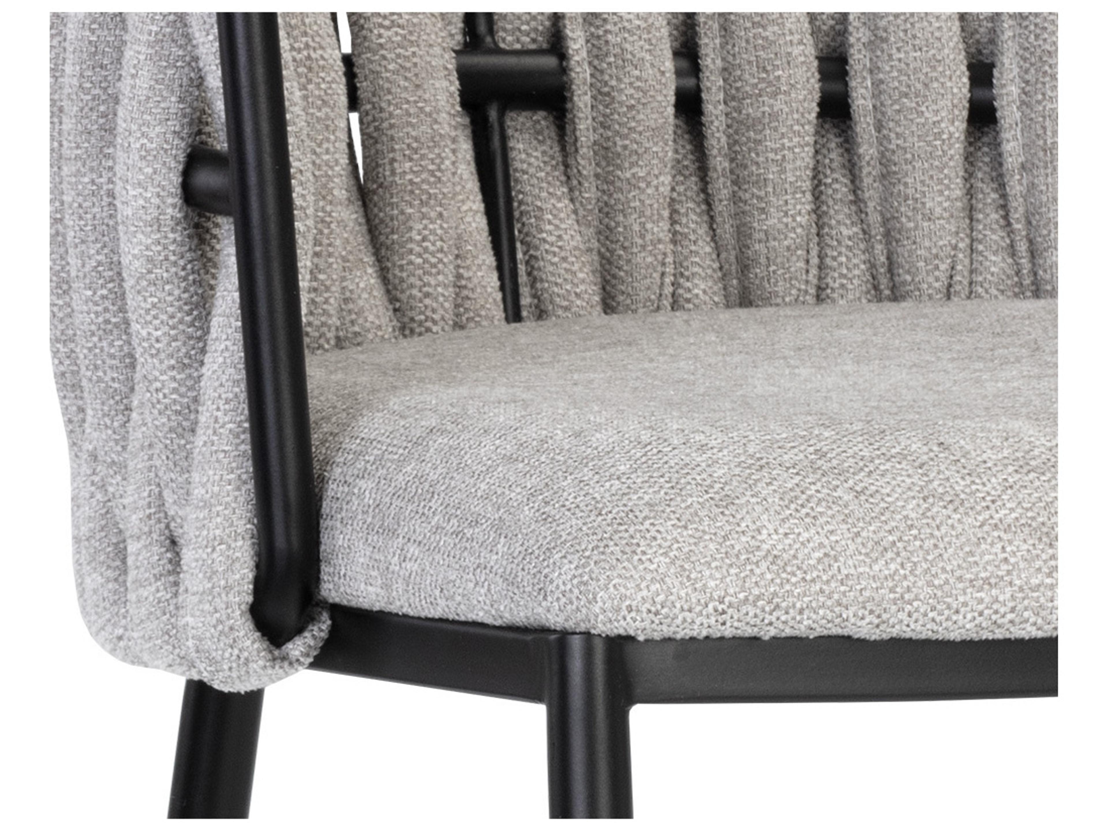 Sunpan Sarai Belfast Heather Grey Upholstered Bar Stool