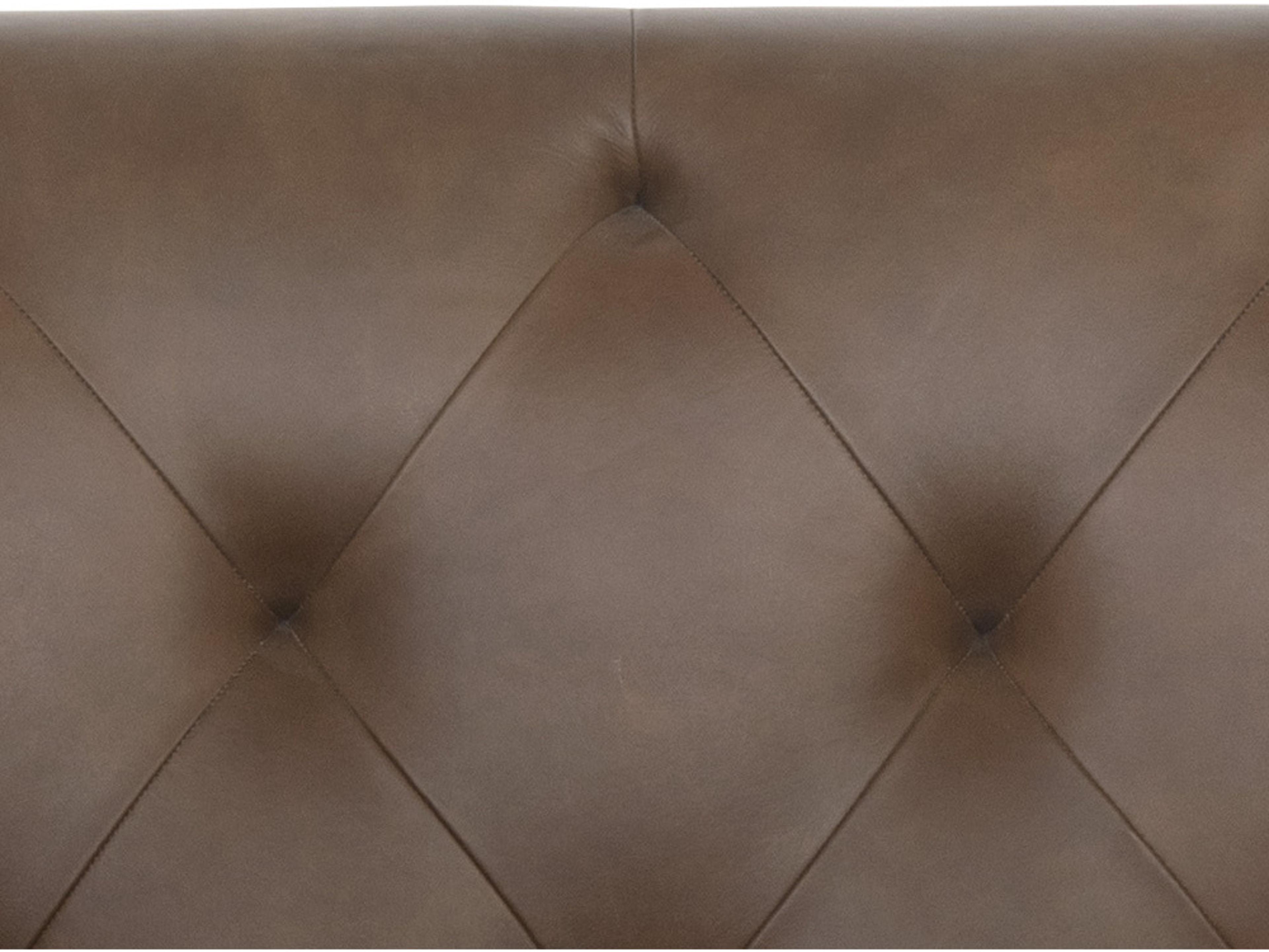 Sunpan Westin Vintage Caramel Leather Brown Upholstered Sofa