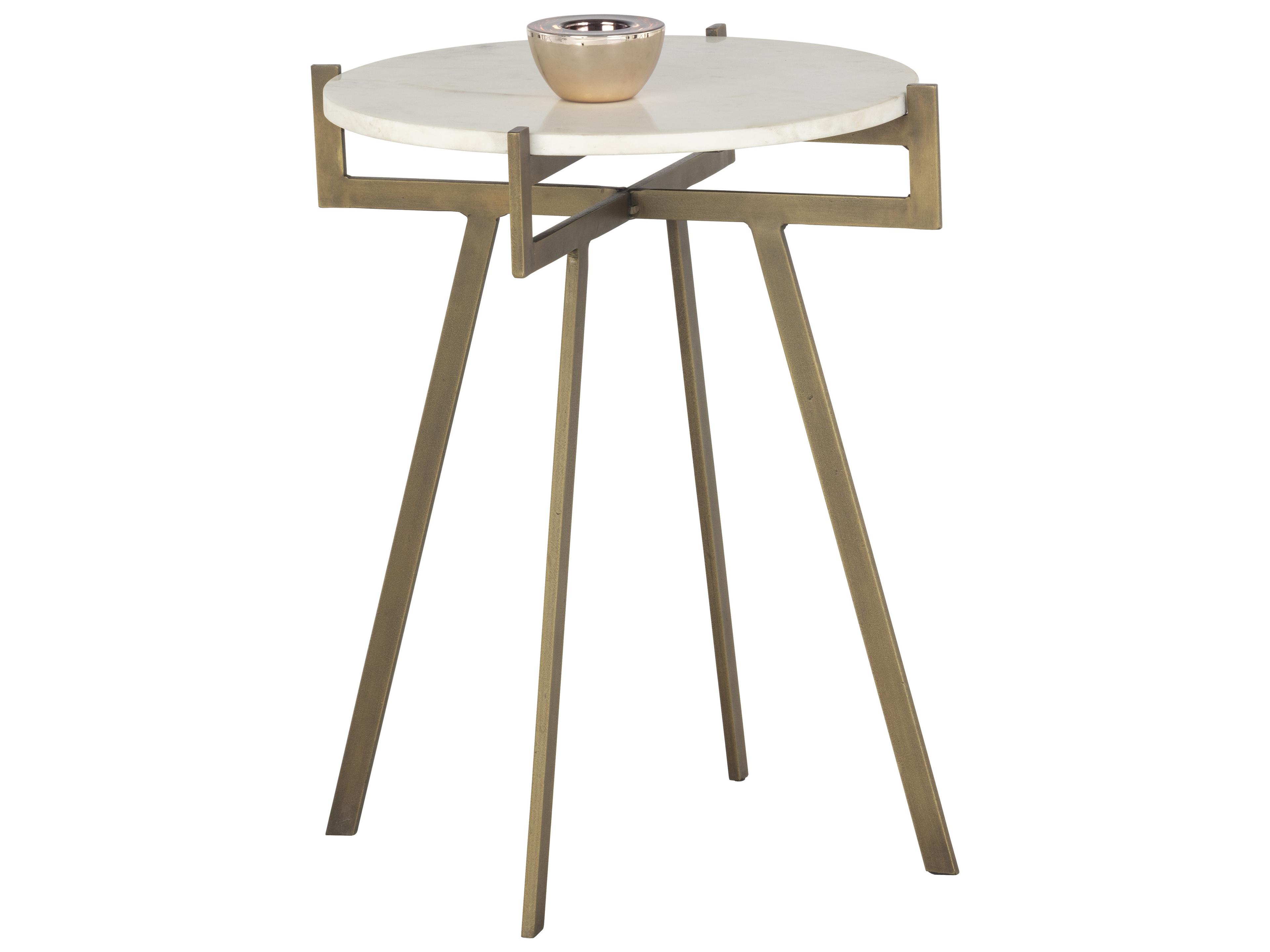 Anak Side Table Round Marble Top