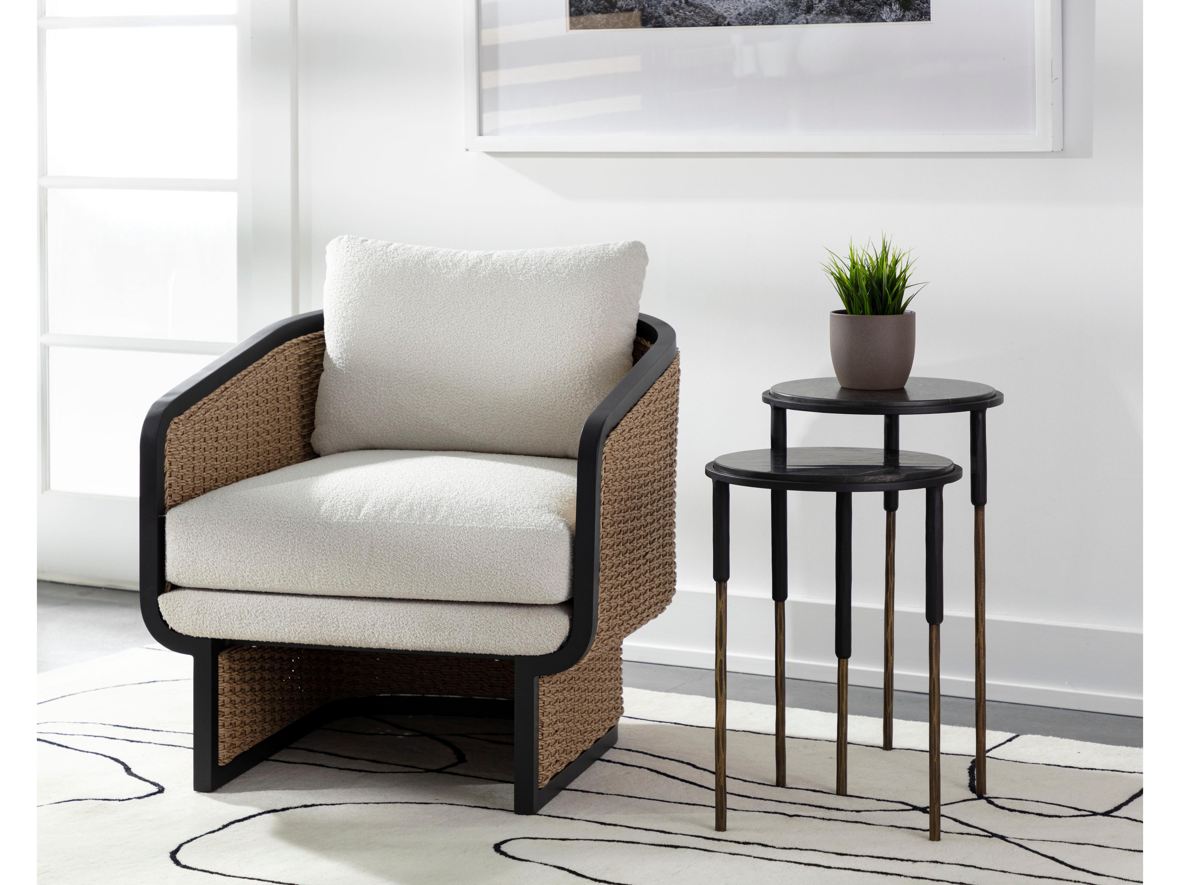 Sunpan 15" Kyrie Nesting Side Tables