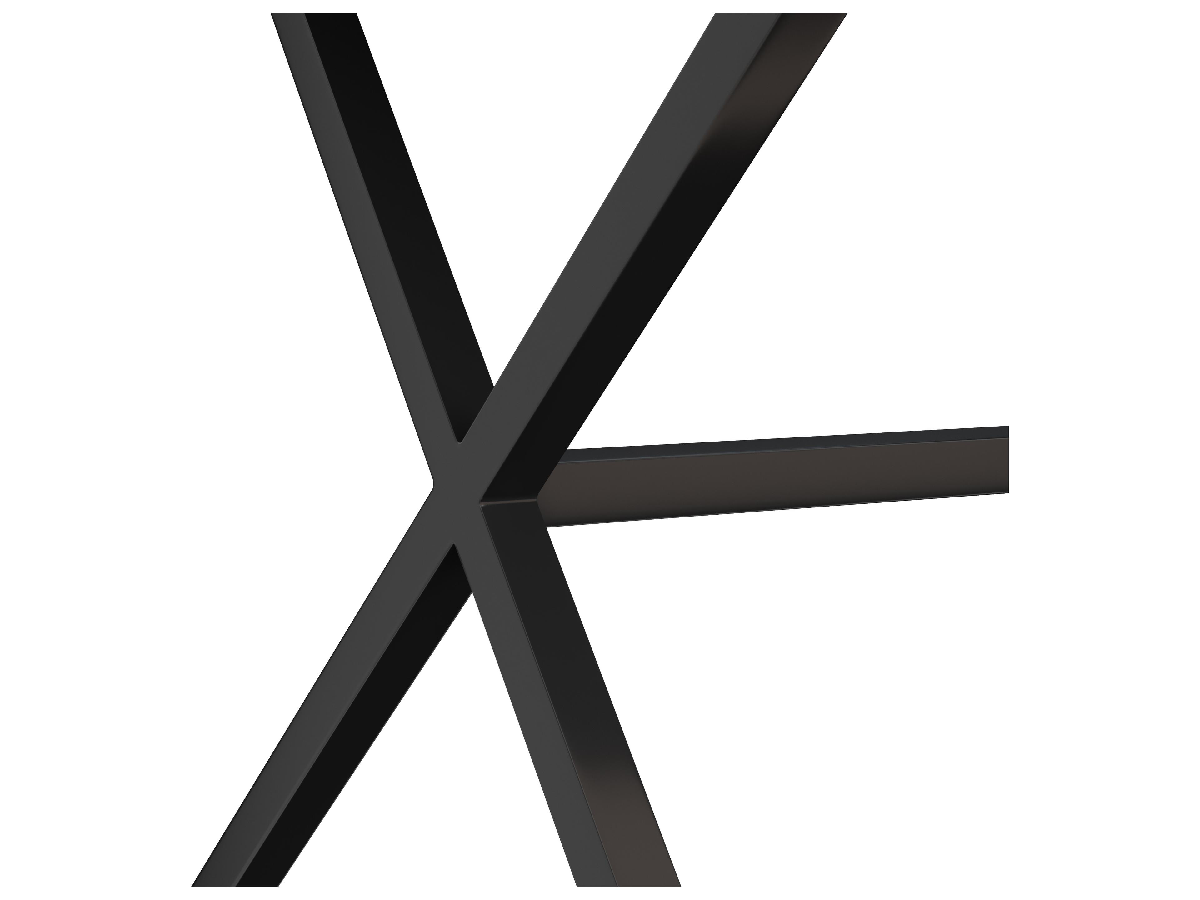 Sunpan Matte Black Leather Accent Bench