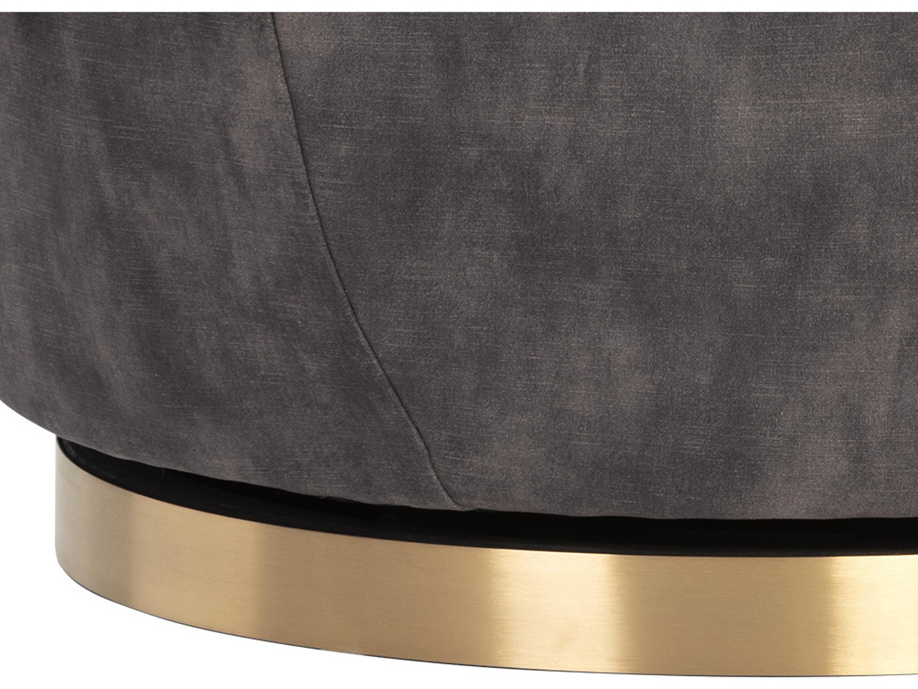 Sunpan Casey Swivel Lounge Chair in Nono Shitake