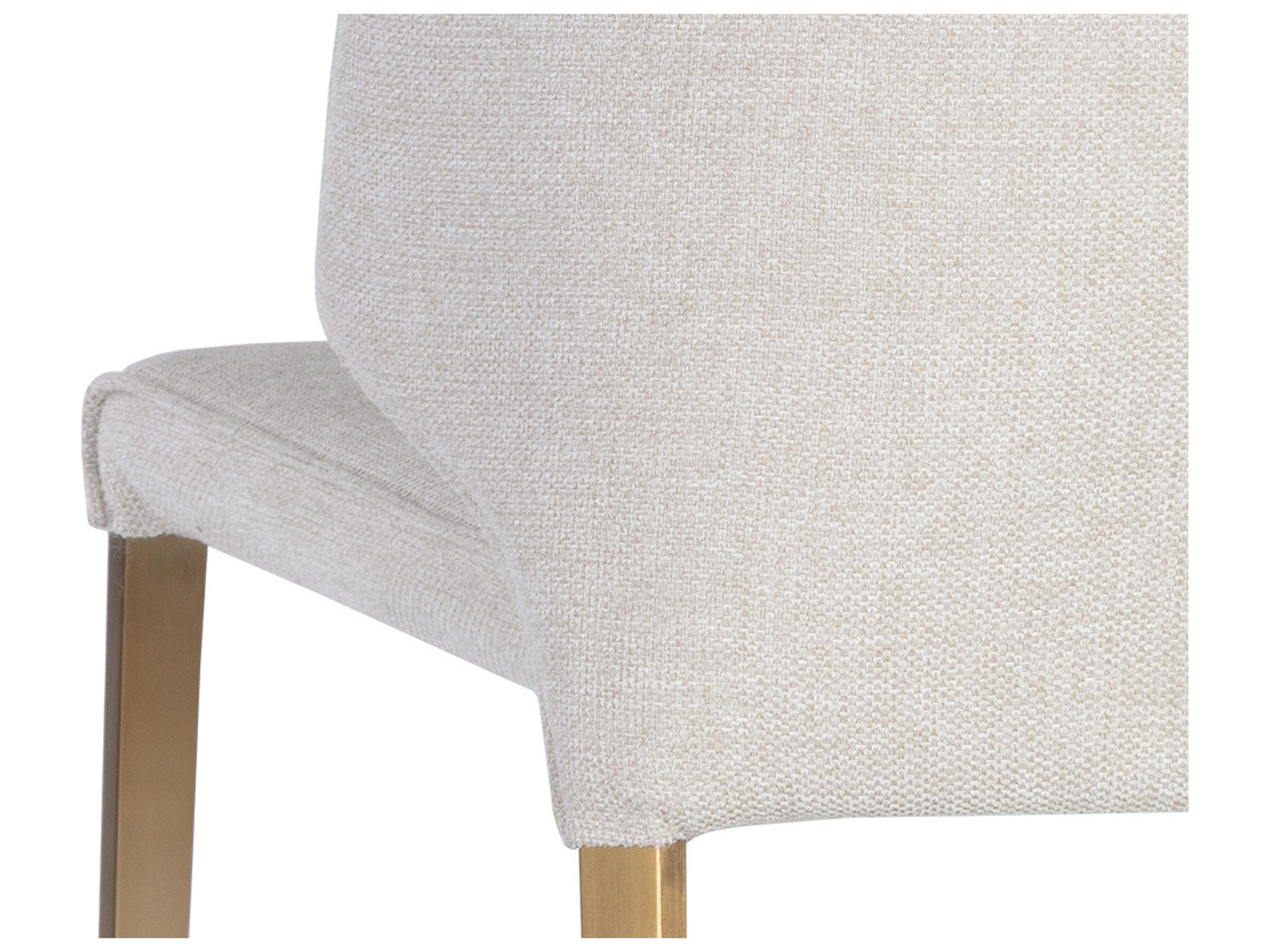 Sunpan Zayden Beige Upholstered Side Dining Chair