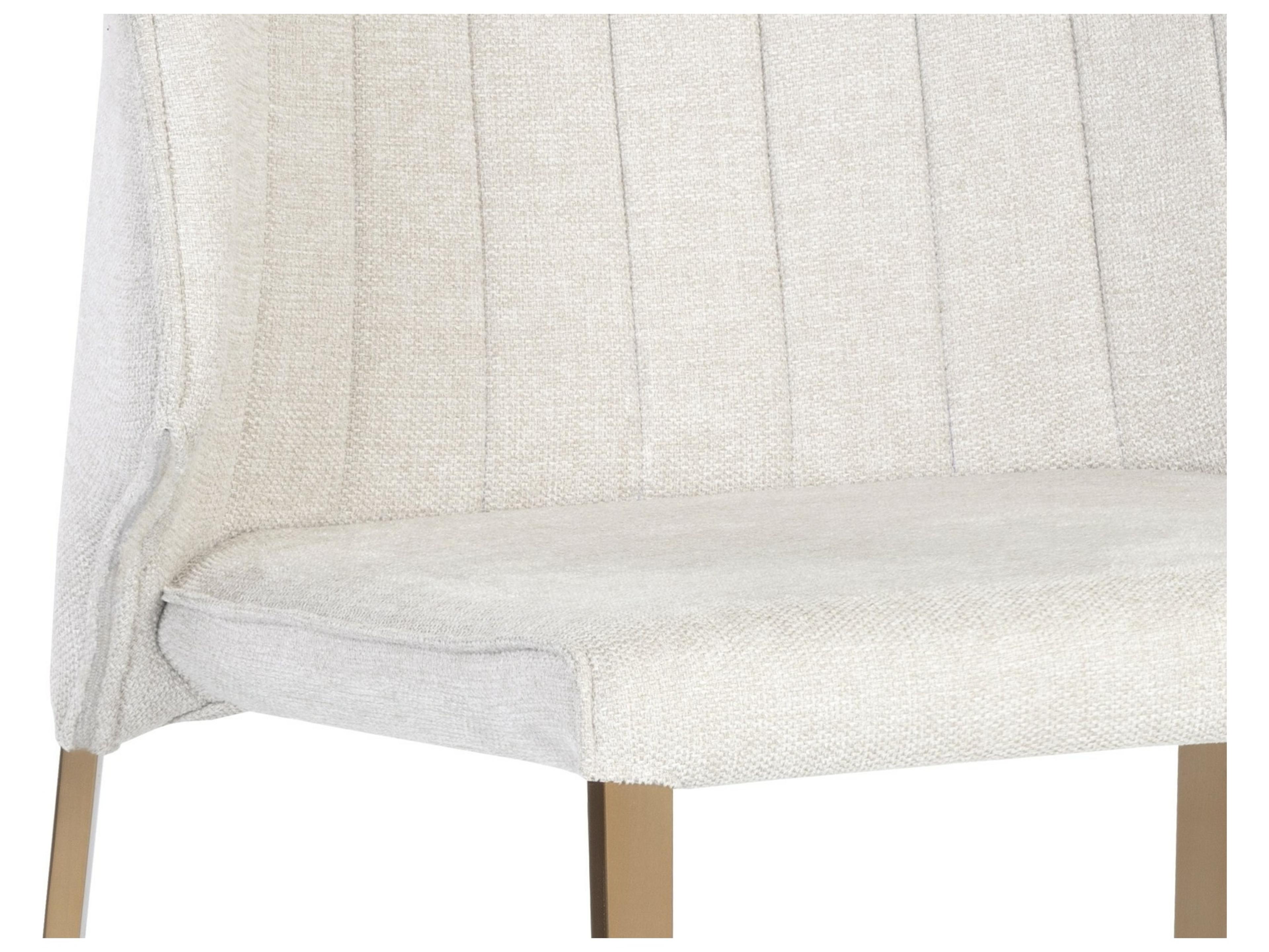 Sunpan Zayden Beige Upholstered Side Dining Chair