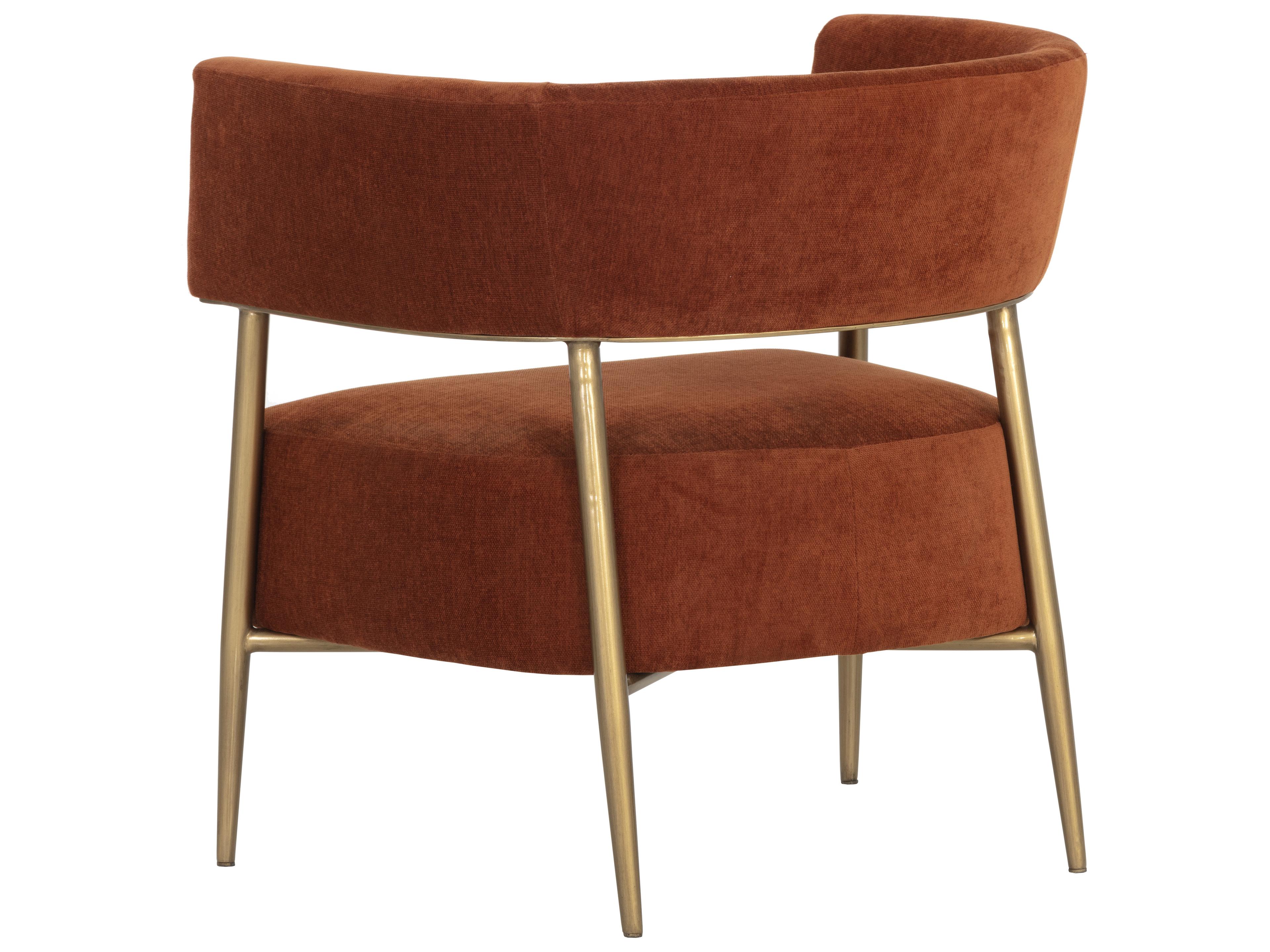 Sunpan Maestro Orange Accent Chair