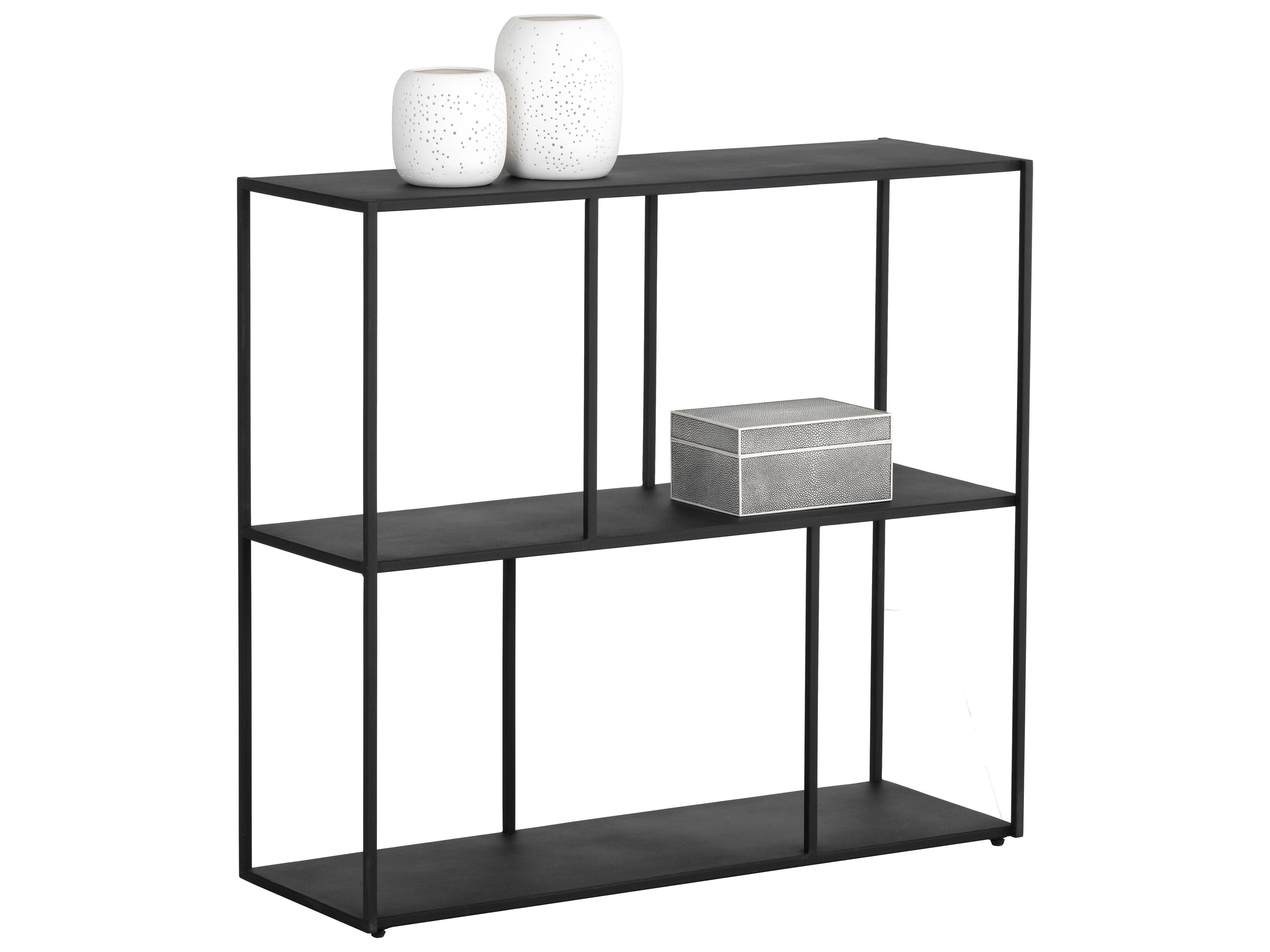 Sunpan Mixt Matte Black Bookcase