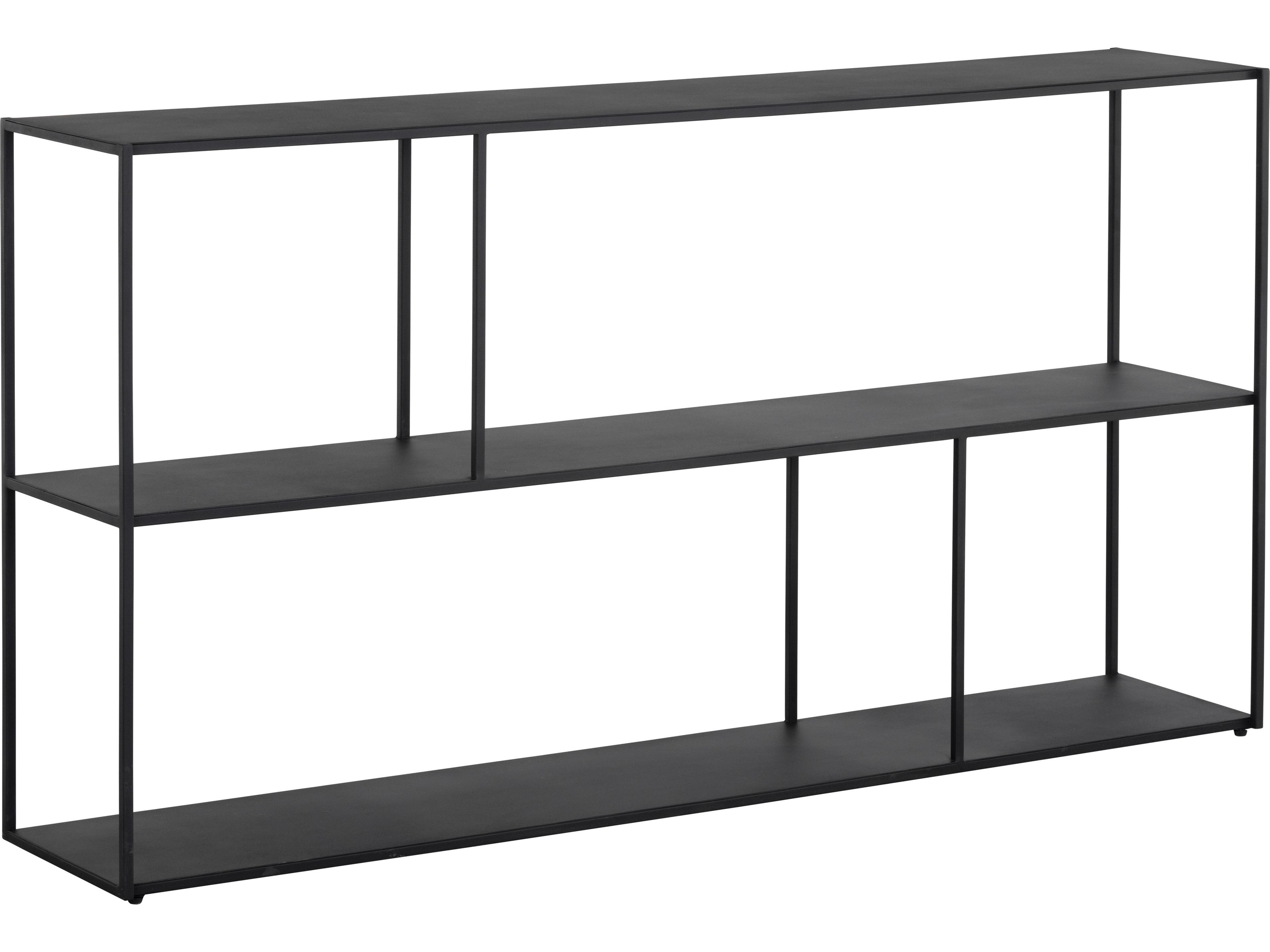 Sunpan Mixt Matte Black Bookcase