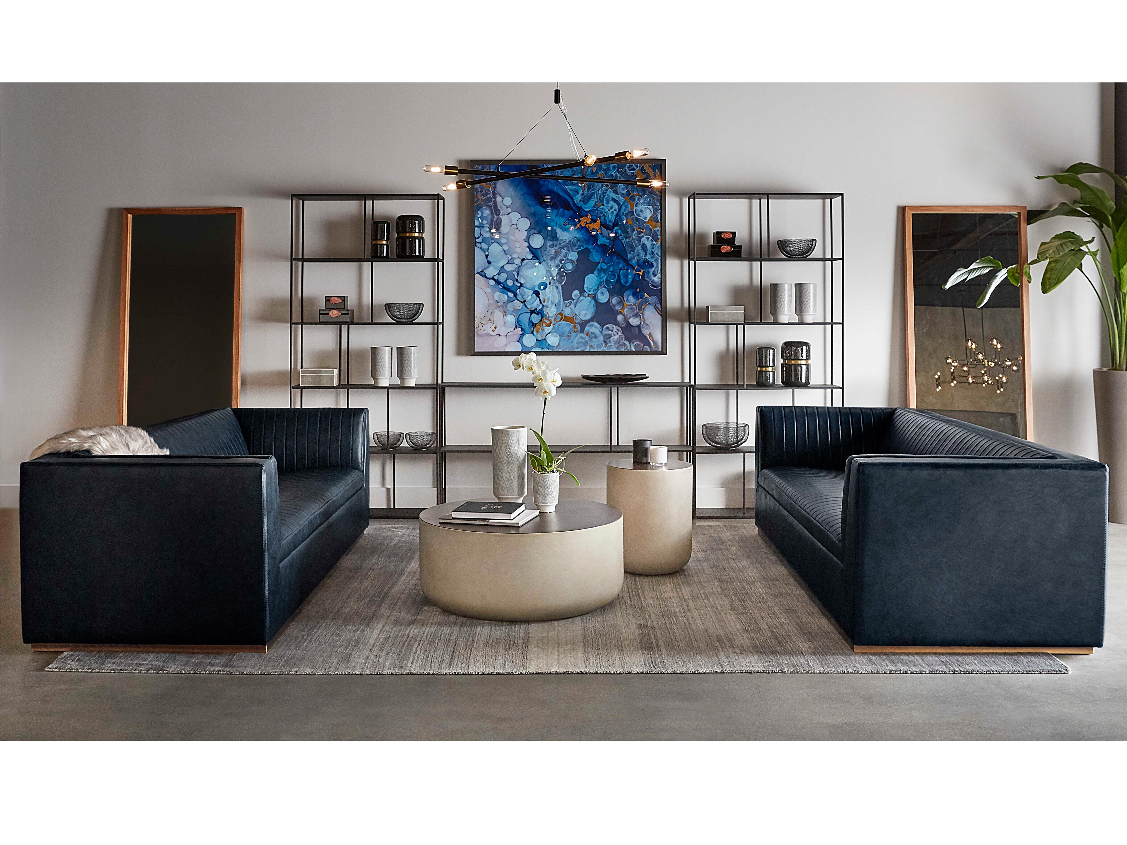 Sunpan Mixt Matte Black Bookcase