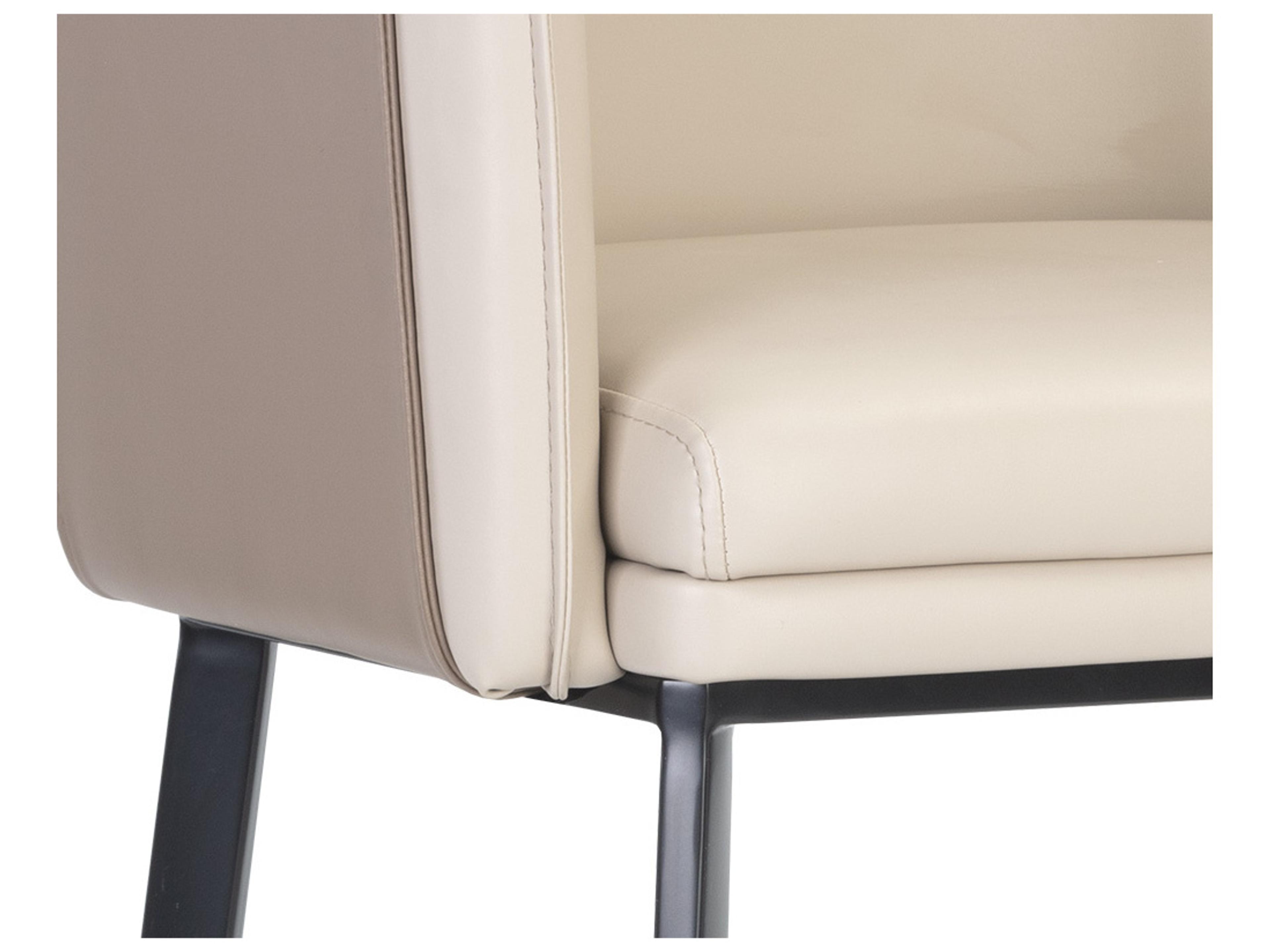 Sunpan Ikon Carter Napa Beige Tan Black Bar Stool