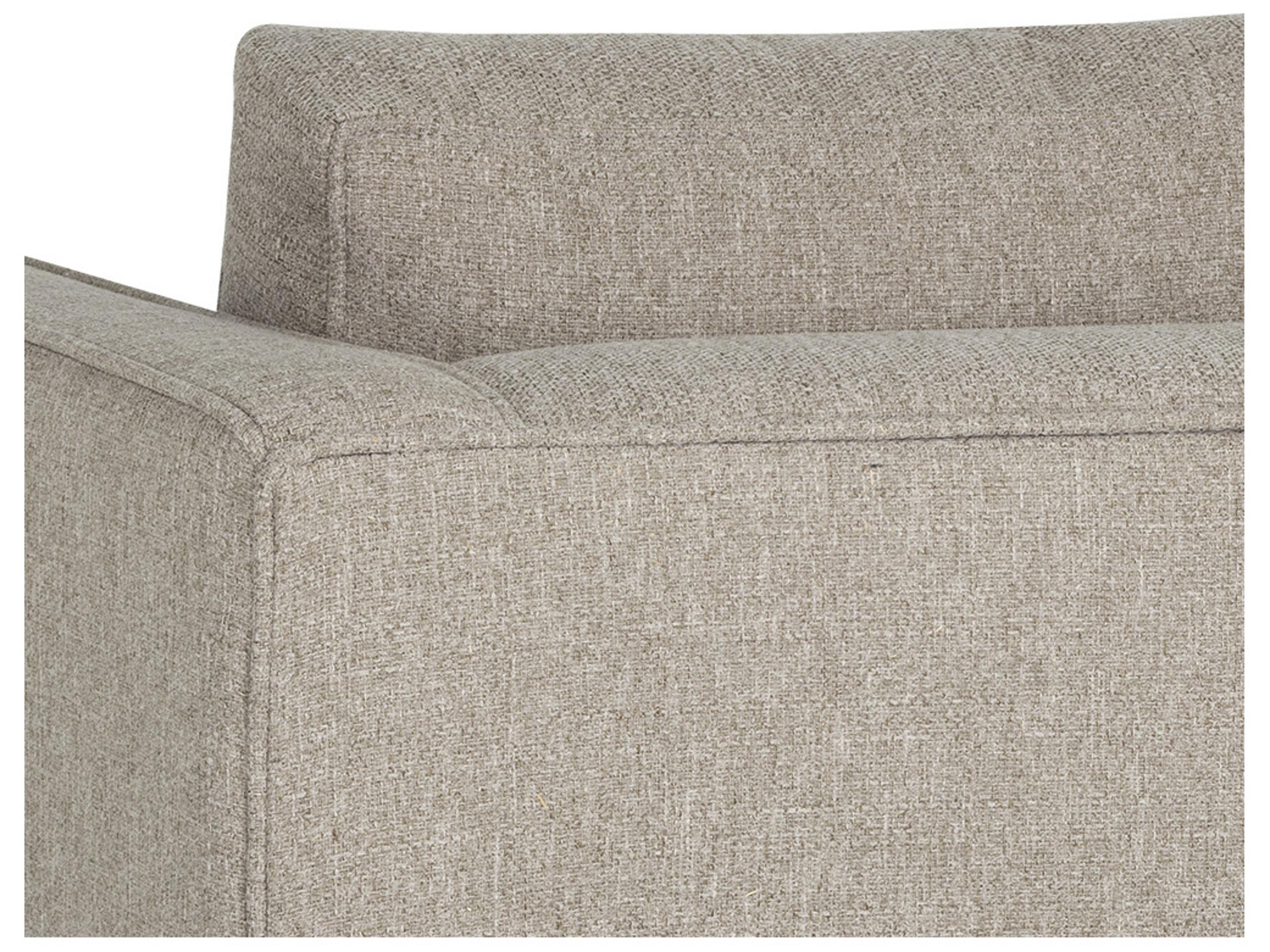 Sunpan Domestic Adrian Liv Wicker Espresso Beige Upholstered Sofa