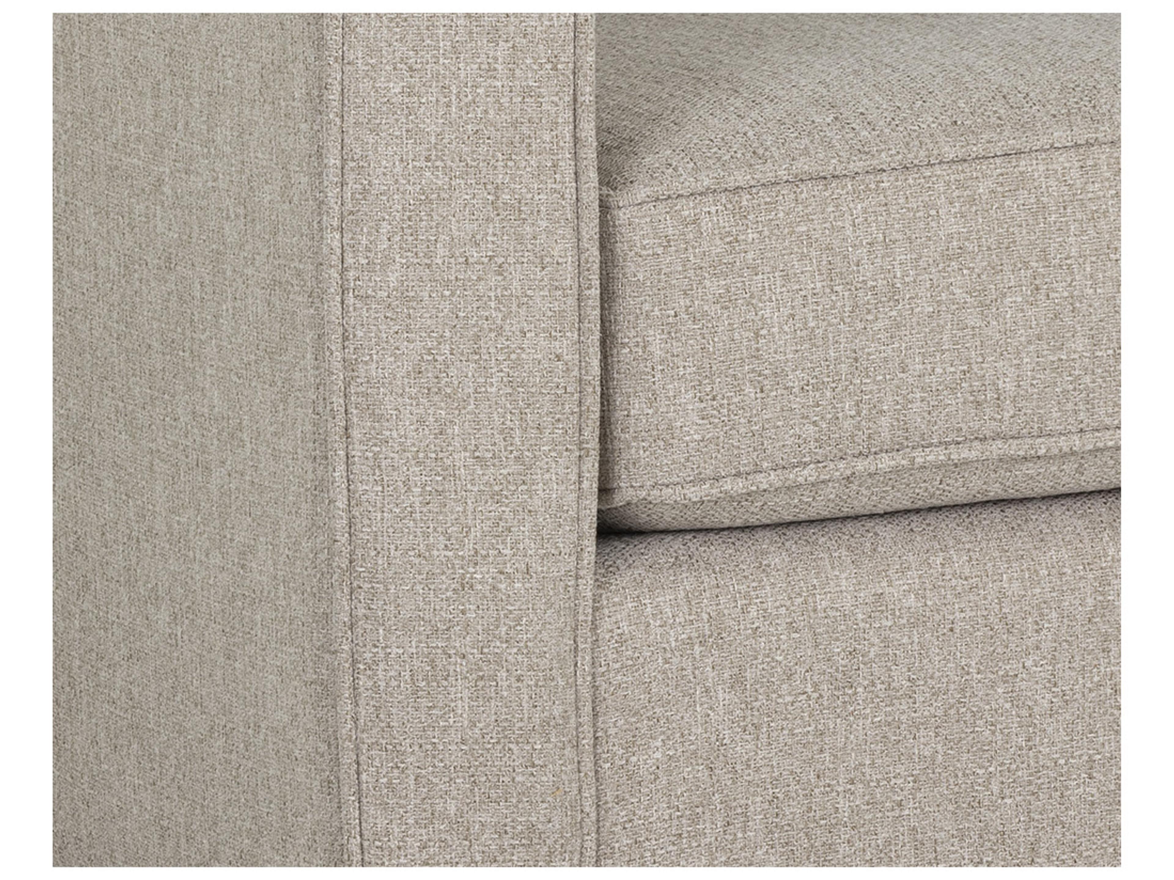 Sunpan Domestic Adrian Liv Wicker Espresso Beige Upholstered Sofa