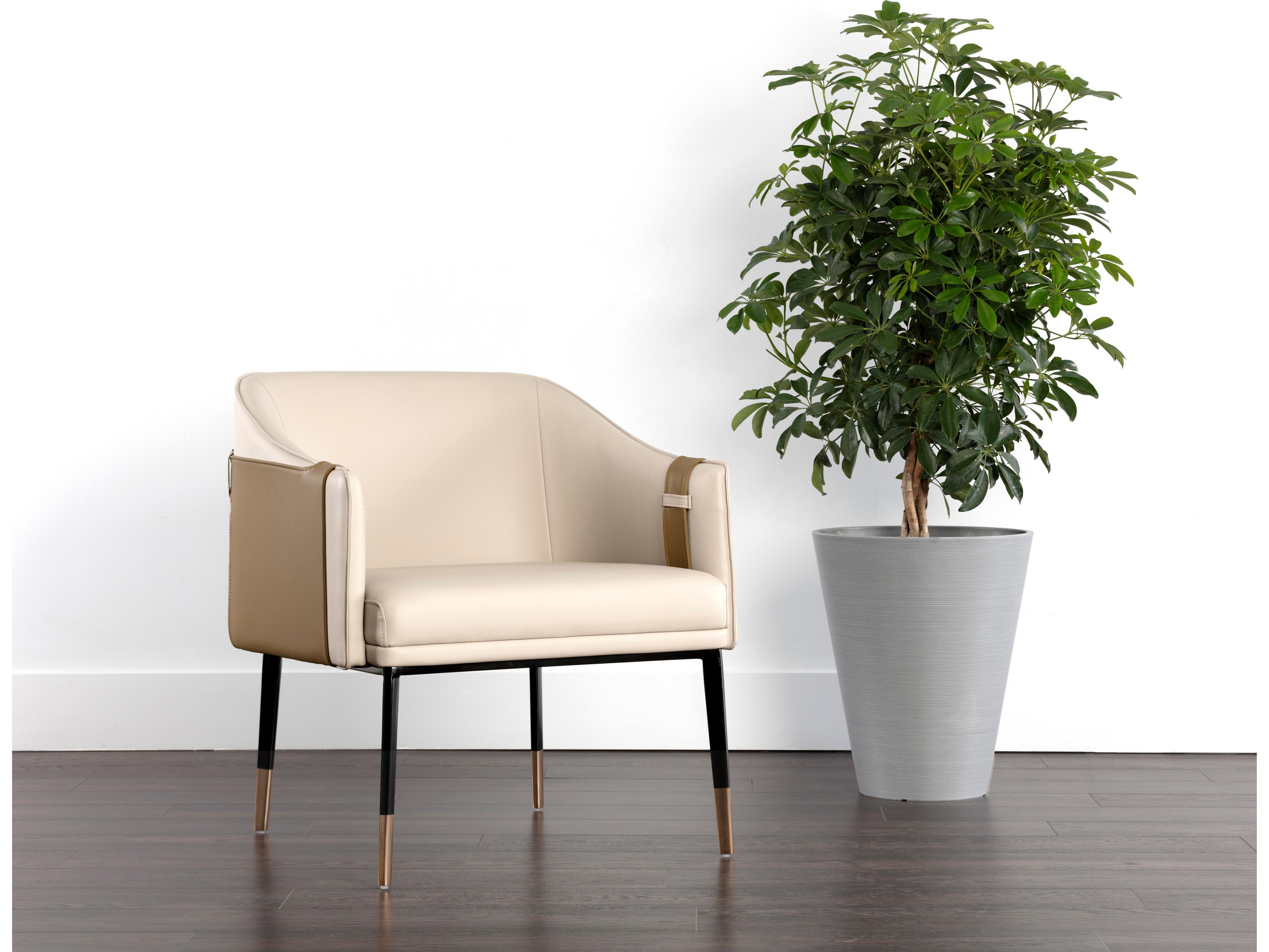 Sunpan Ikon Carter Beige Accent Chair