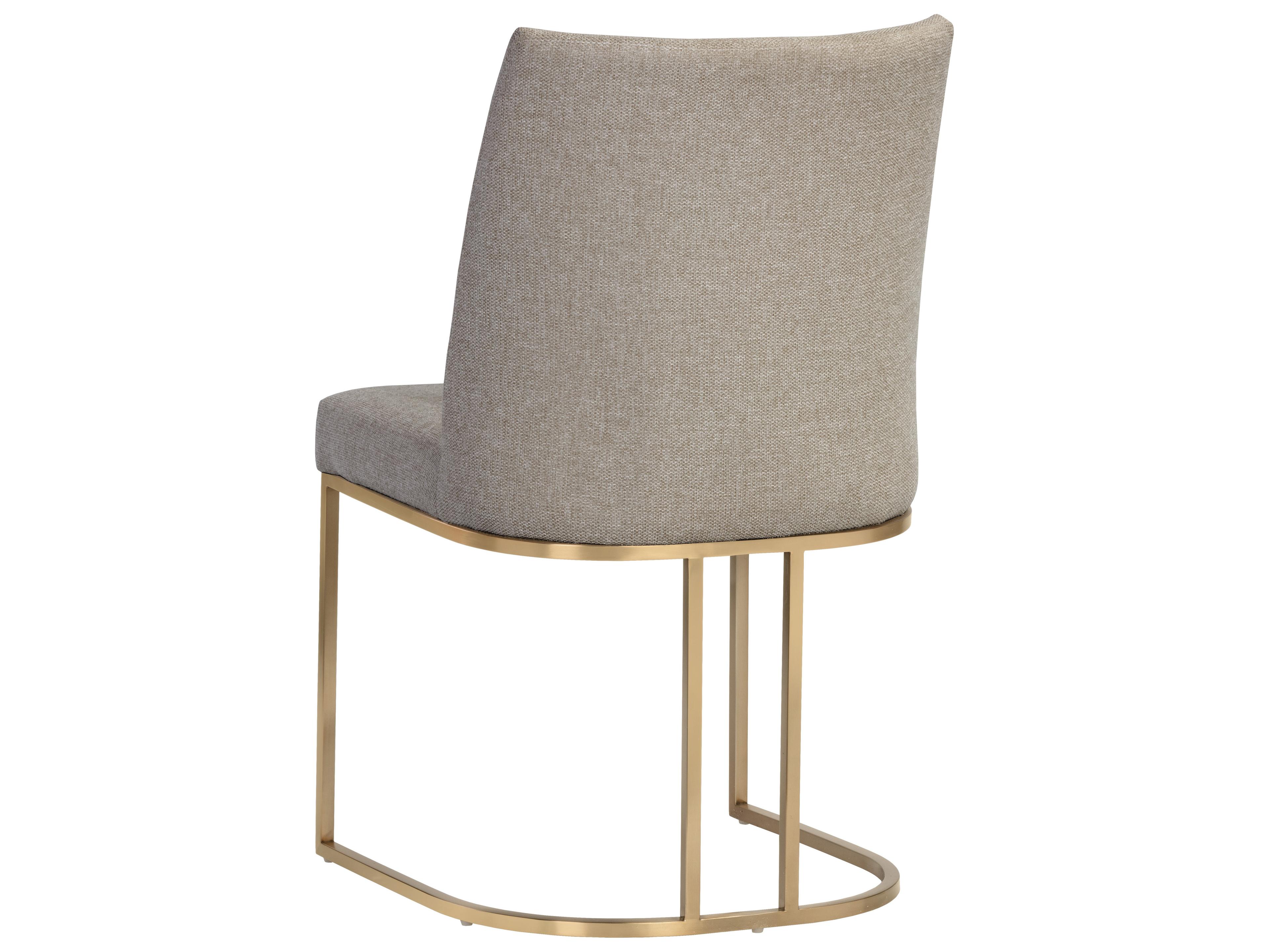 Sunpan Rayla Gray Upholstered Side Dining Chair