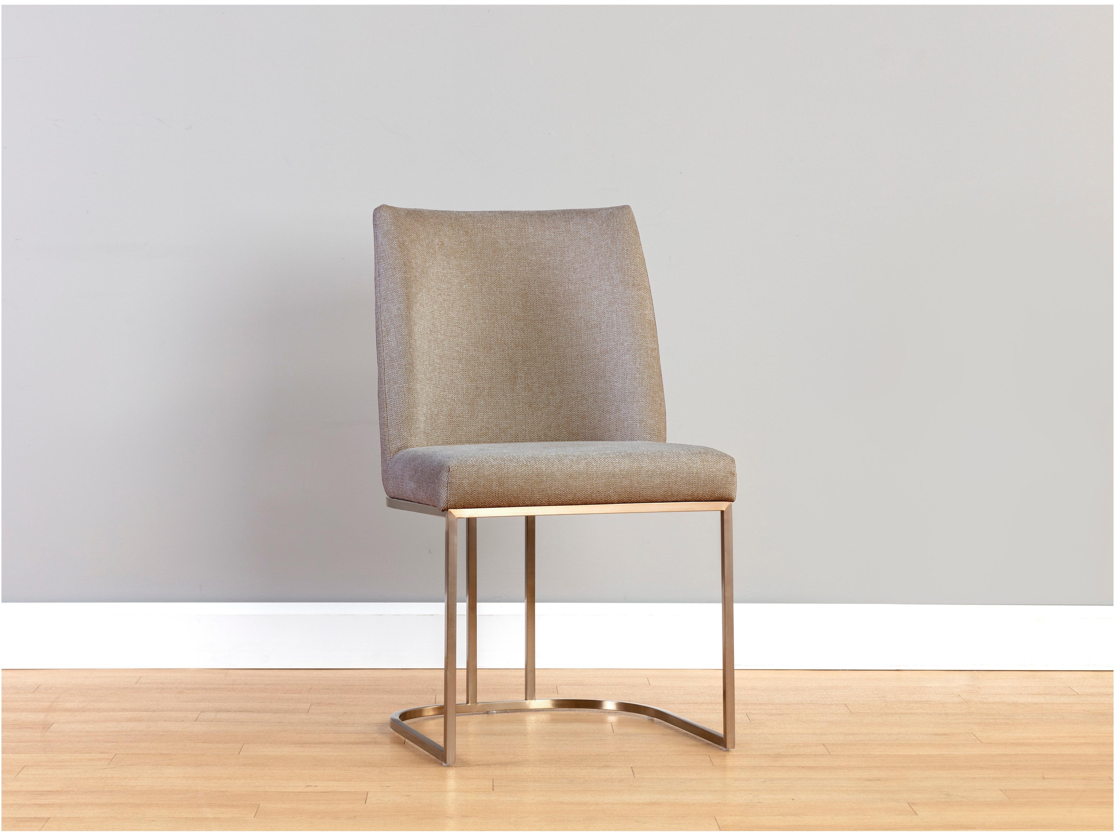 Sunpan Rayla Gray Upholstered Side Dining Chair