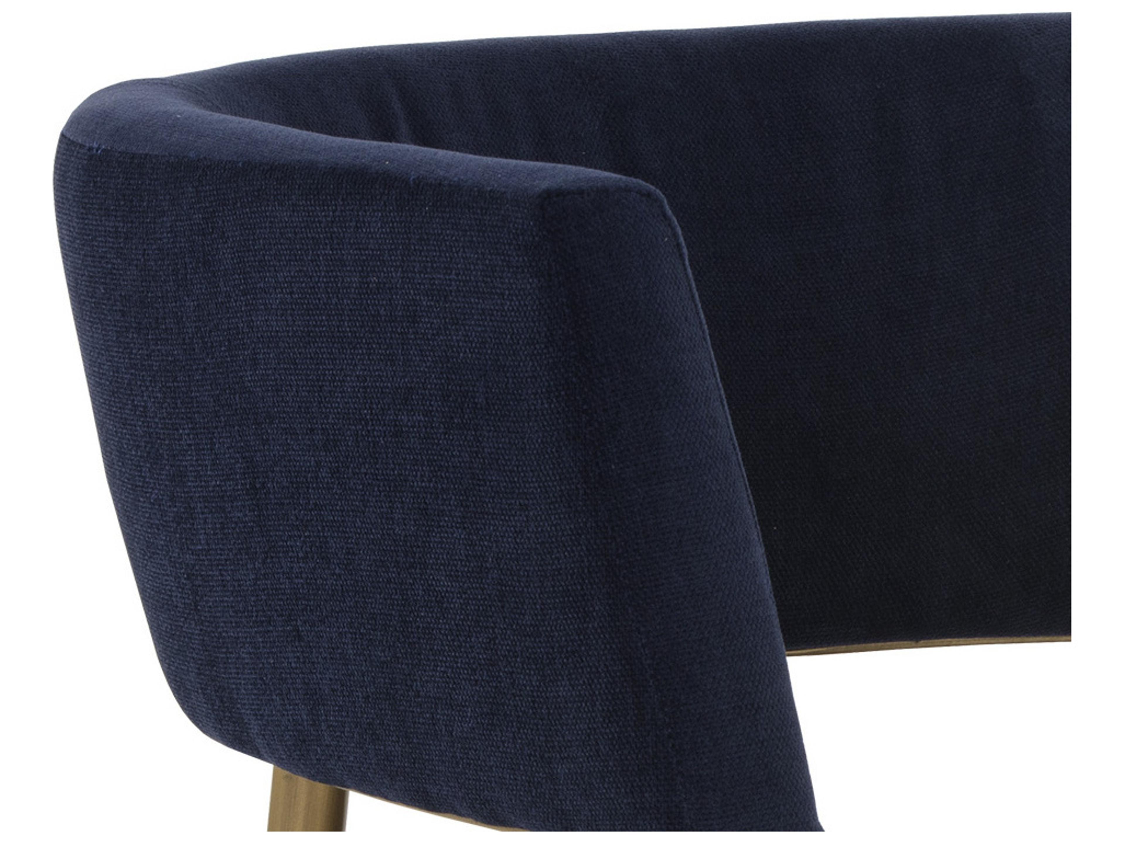 Sunpan Maestro Blue Fabric Accent Chair