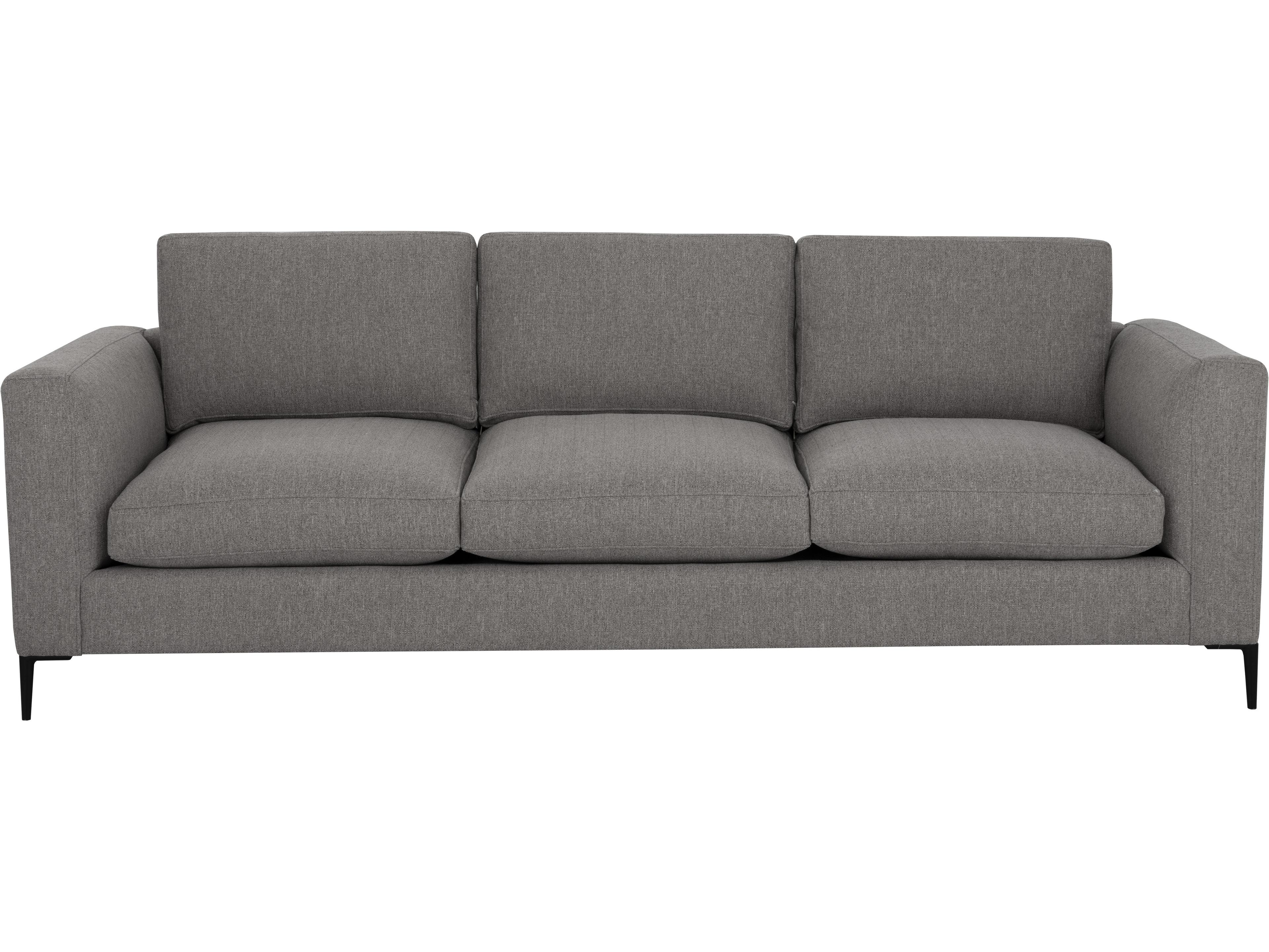 Domestic Byward Liv Smoke Black Gray Upholstered Sofa