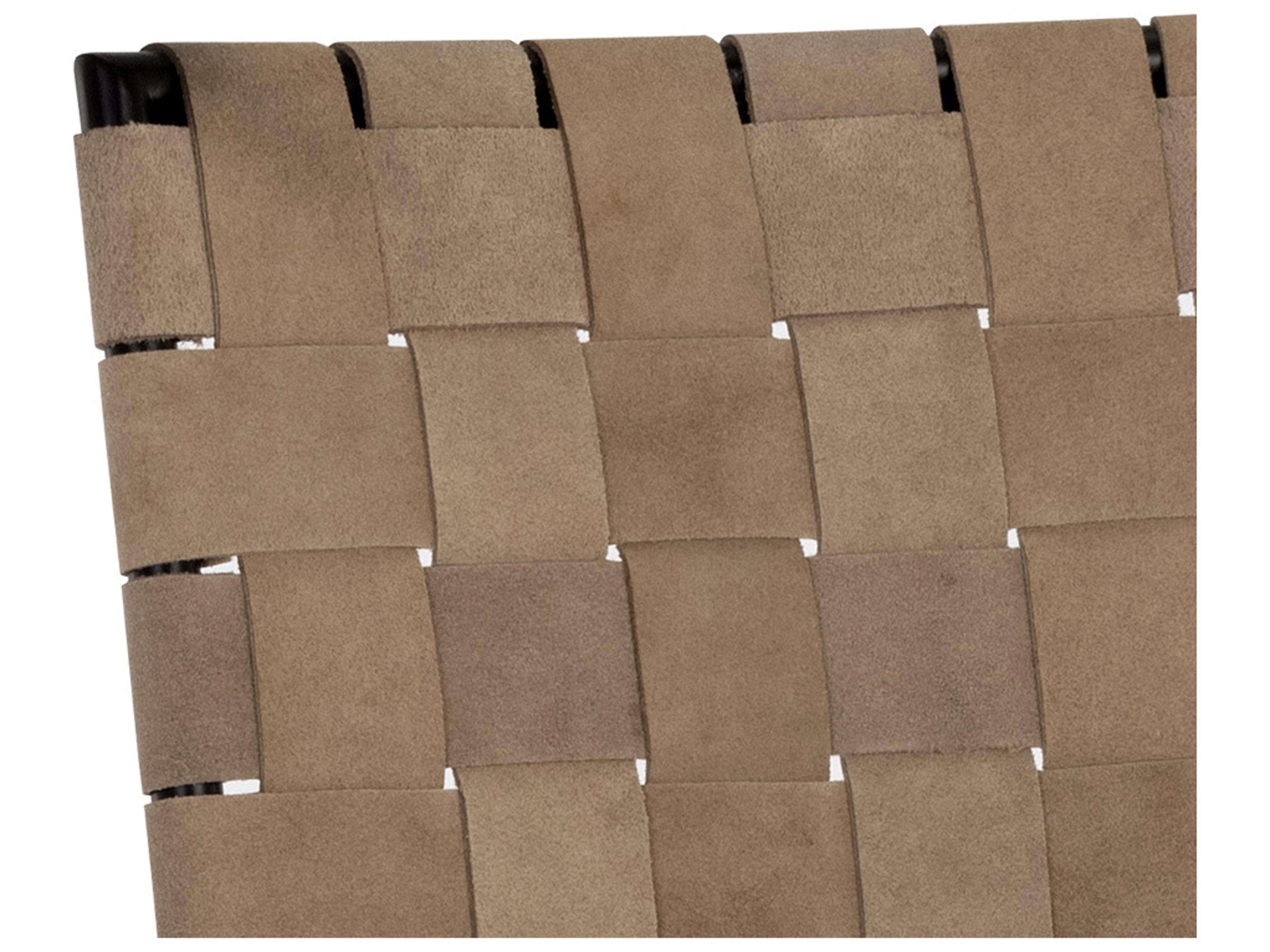 Sunpan Omari Suede Light Tan Leather Counter Stool