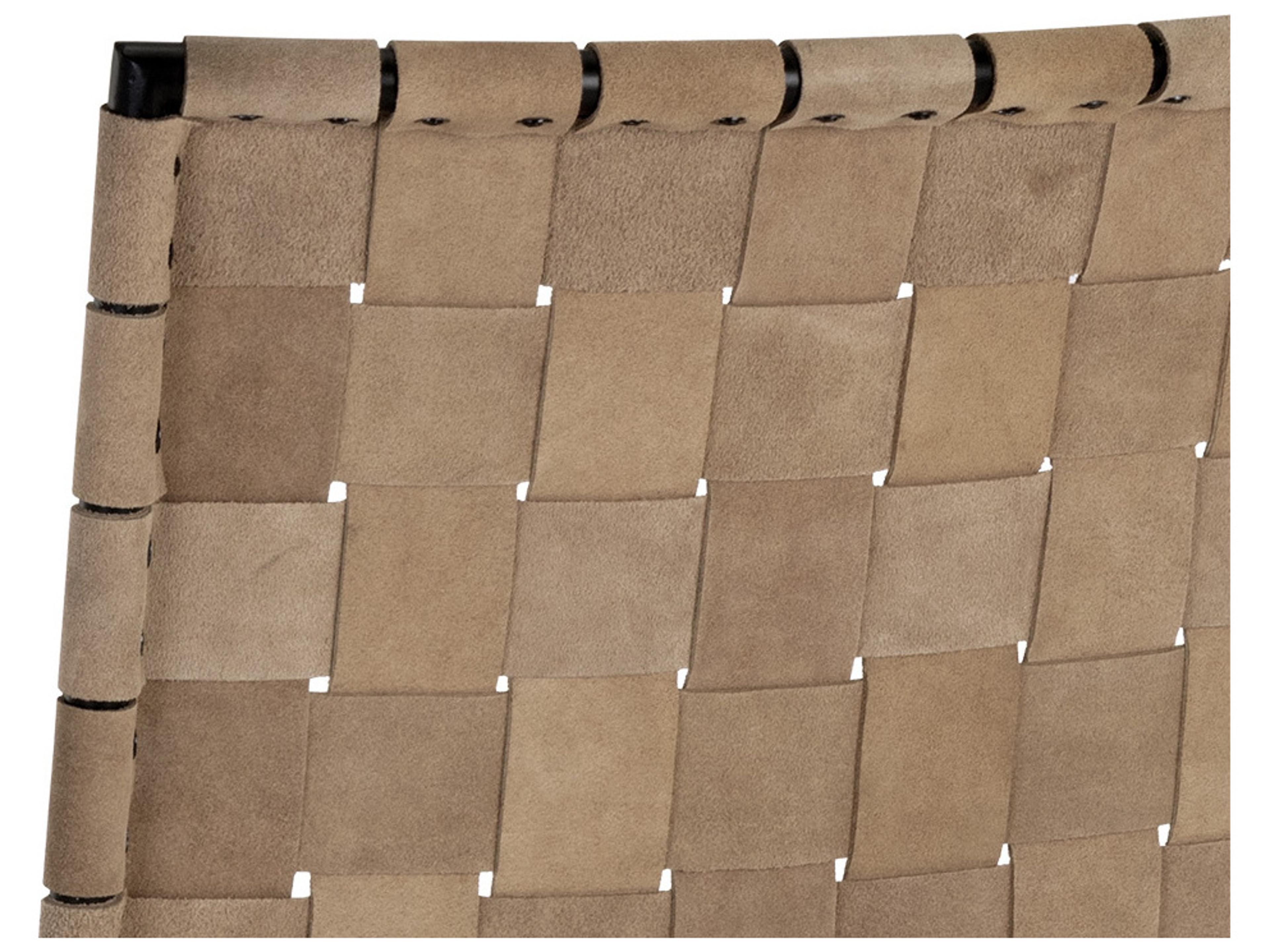 Sunpan Omari Suede Light Tan Leather Counter Stool