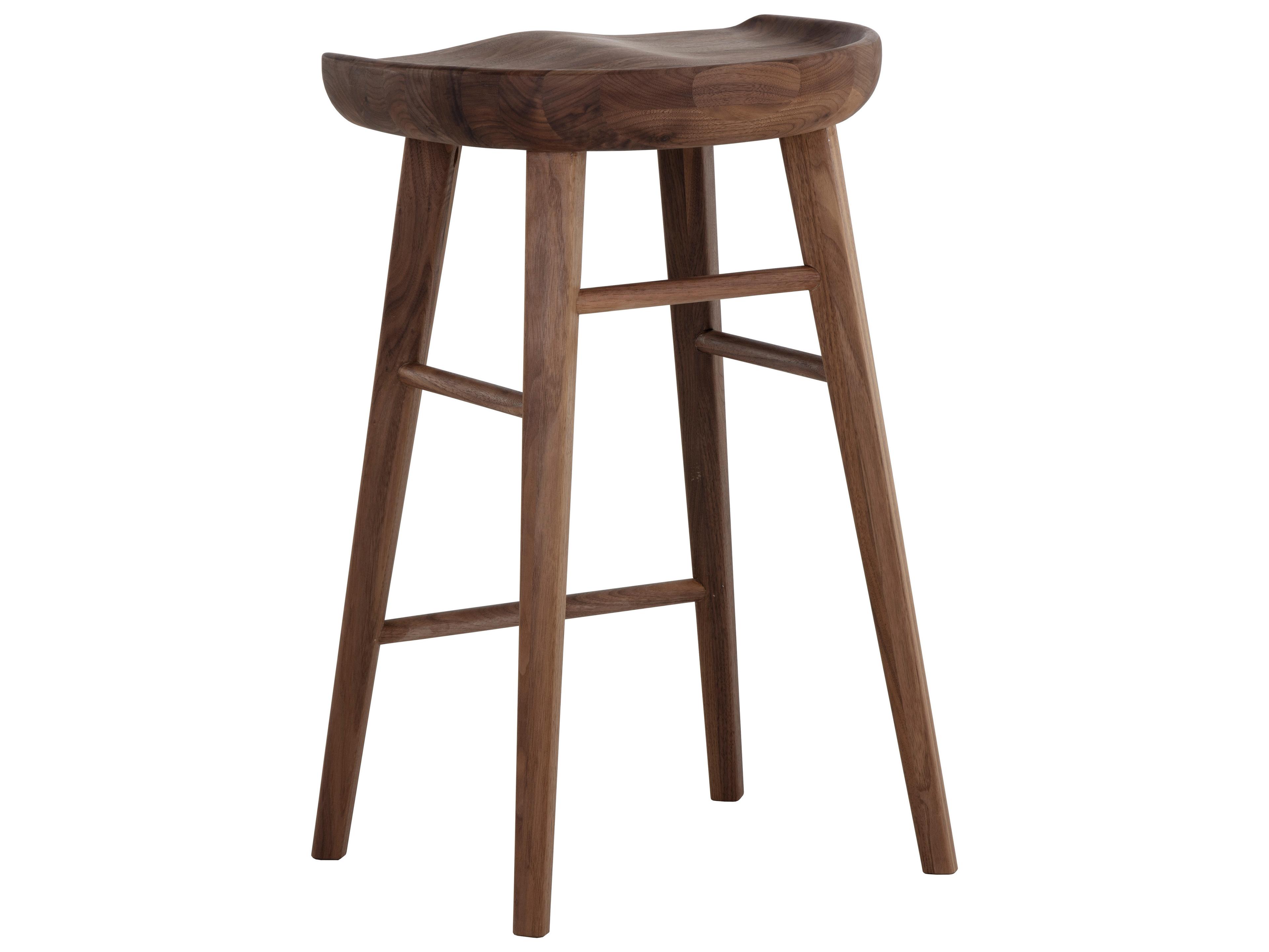 Sunpan Dominic Walnut Wood Counter Stool