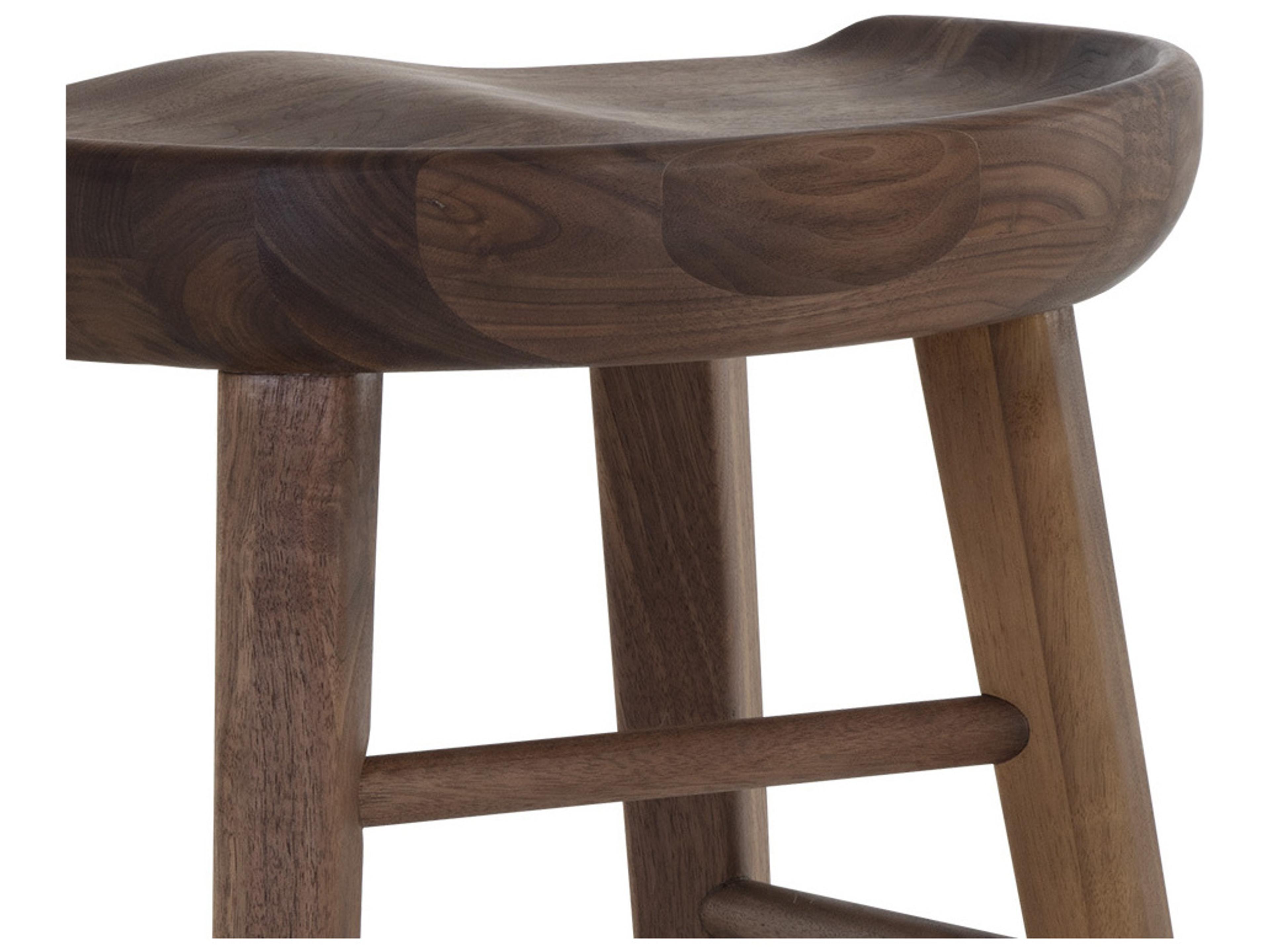 Sunpan Dominic Walnut Wood Counter Stool