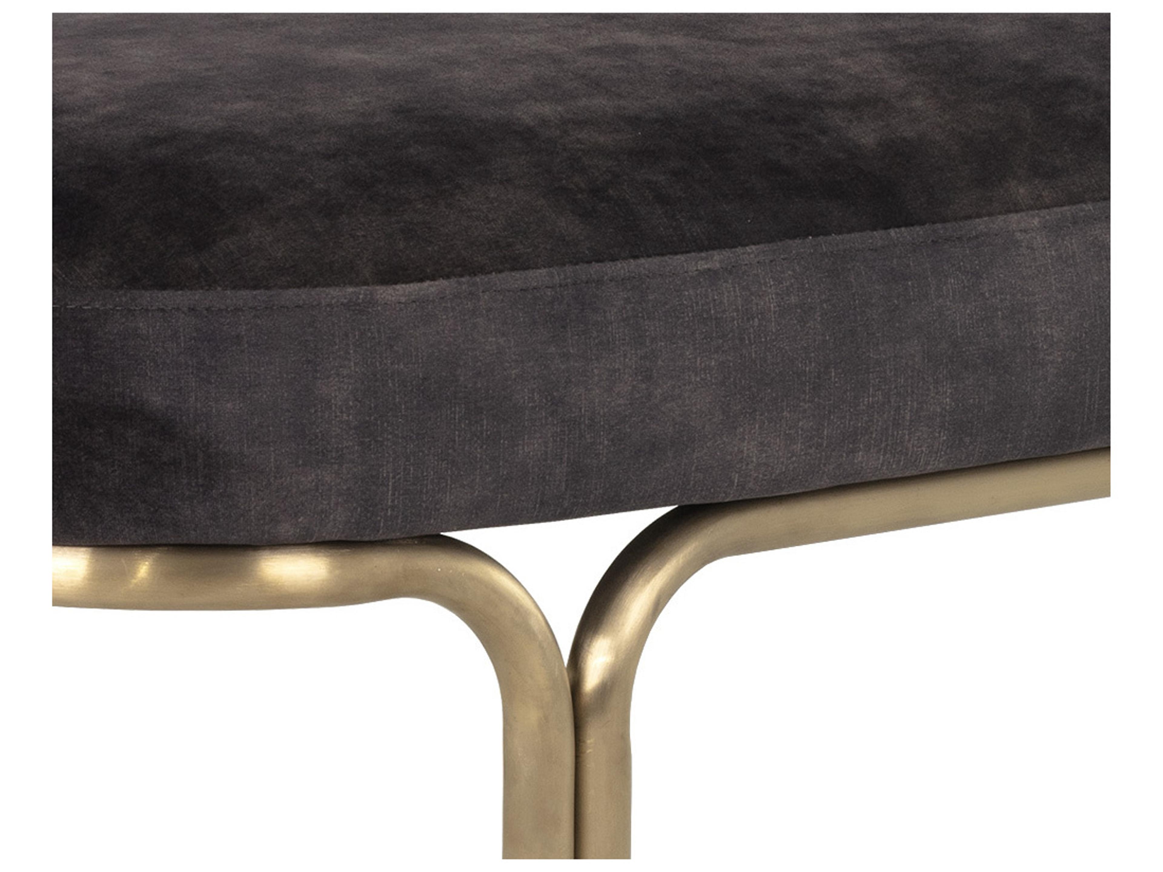 Sunpan Gold Upholstered Accent Bench