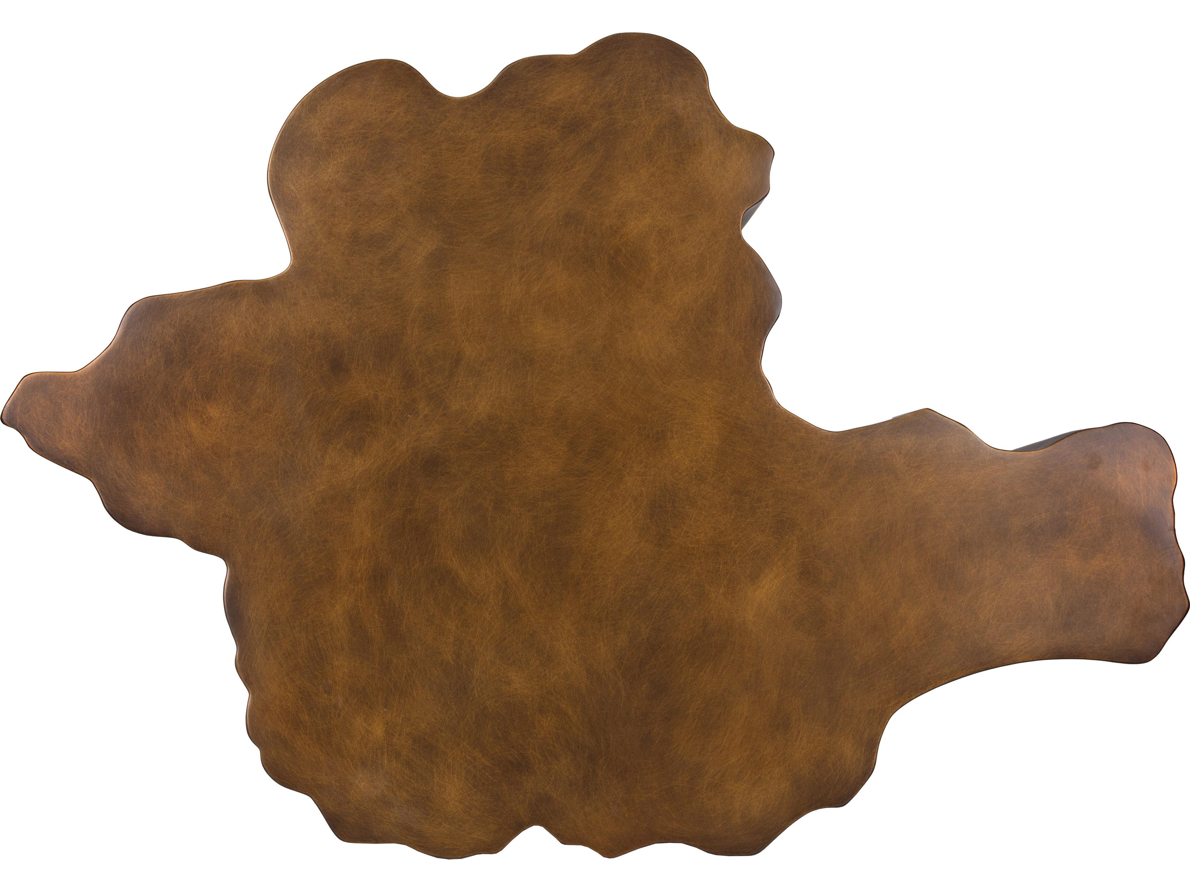 Sunpan Lynx Polyurethane Antique Bronze Coffee Table