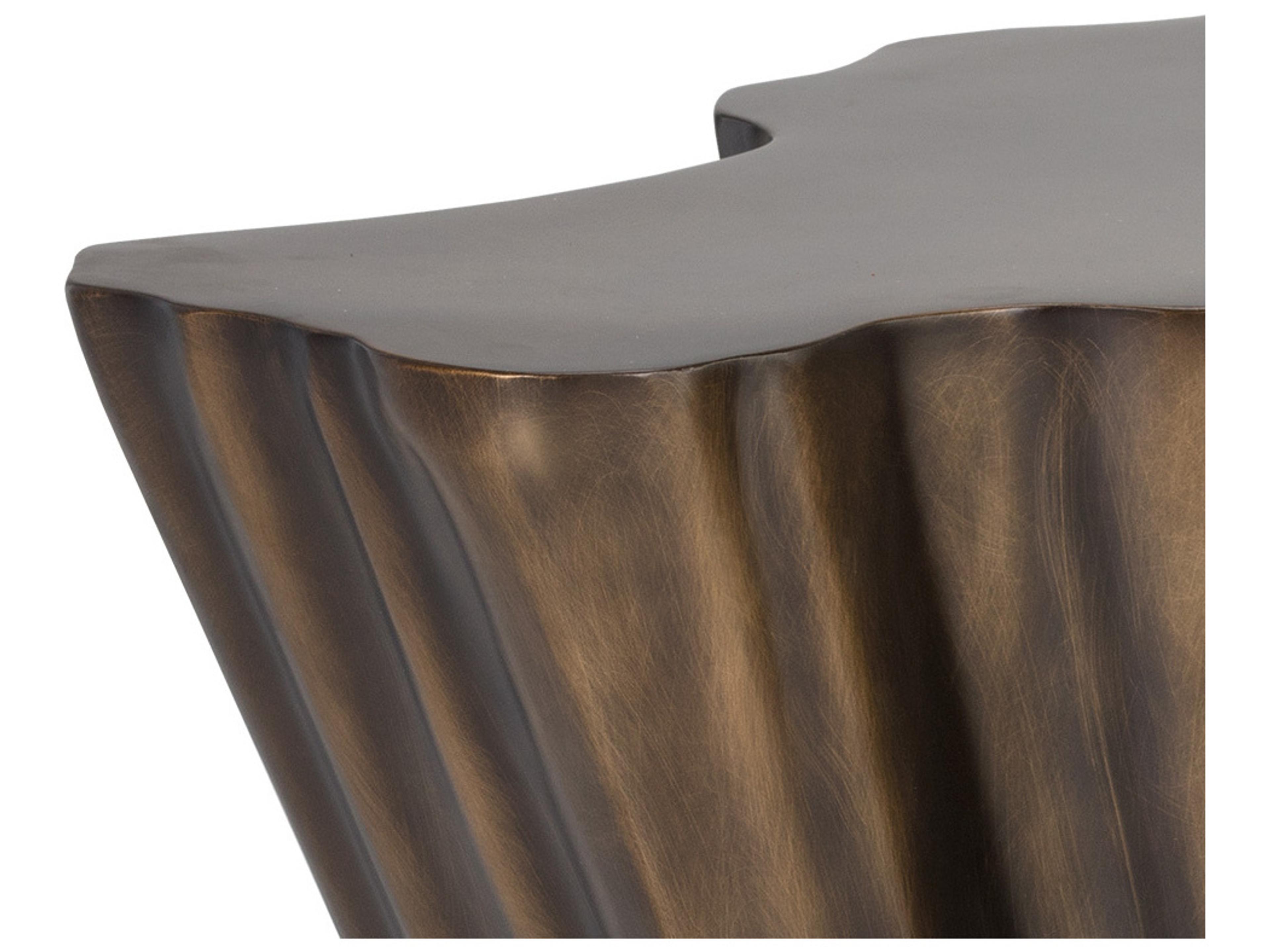 Sunpan Lynx Polyurethane Antique Bronze Coffee Table