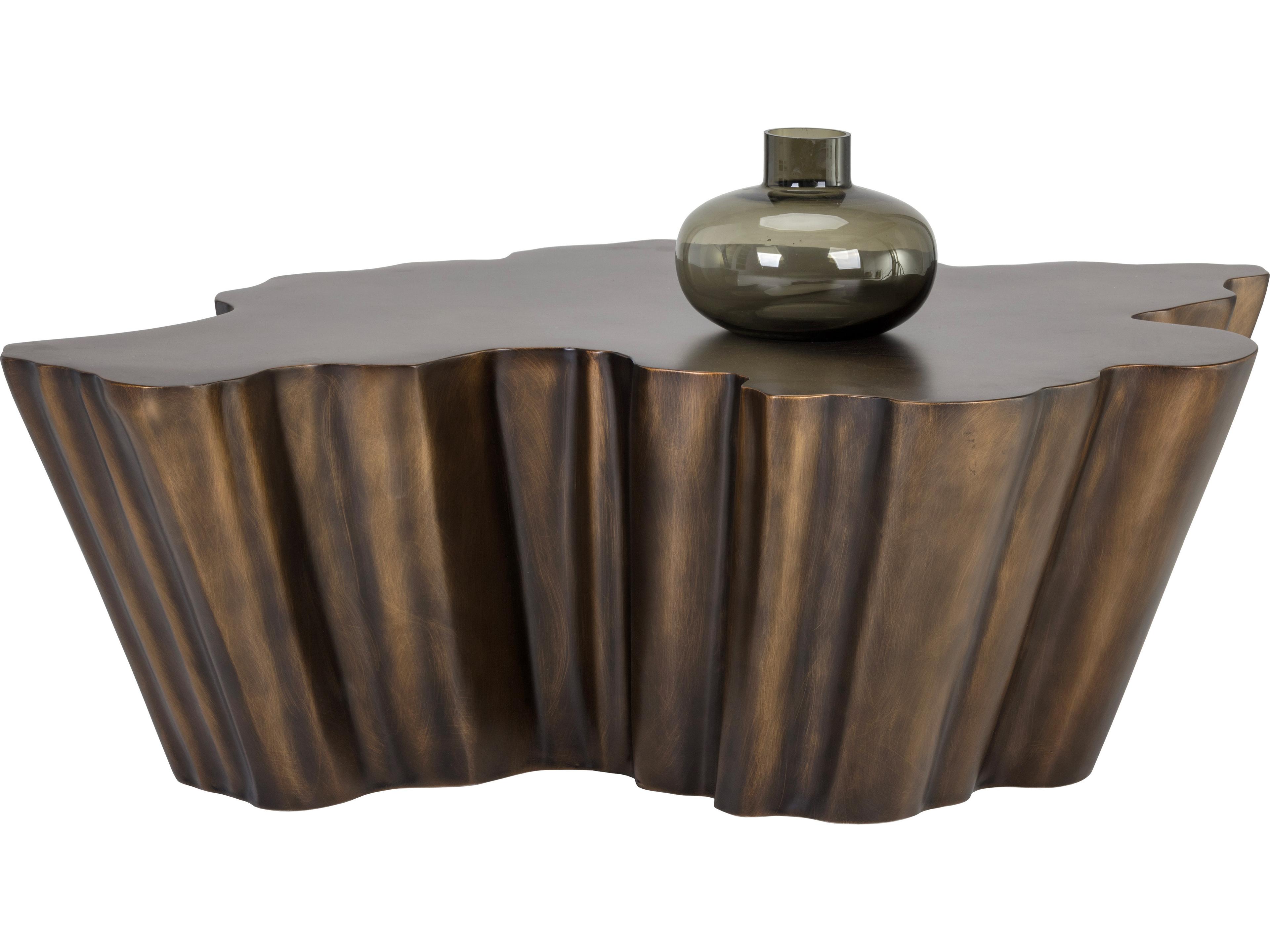 Sunpan Lynx Polyurethane Antique Bronze Coffee Table