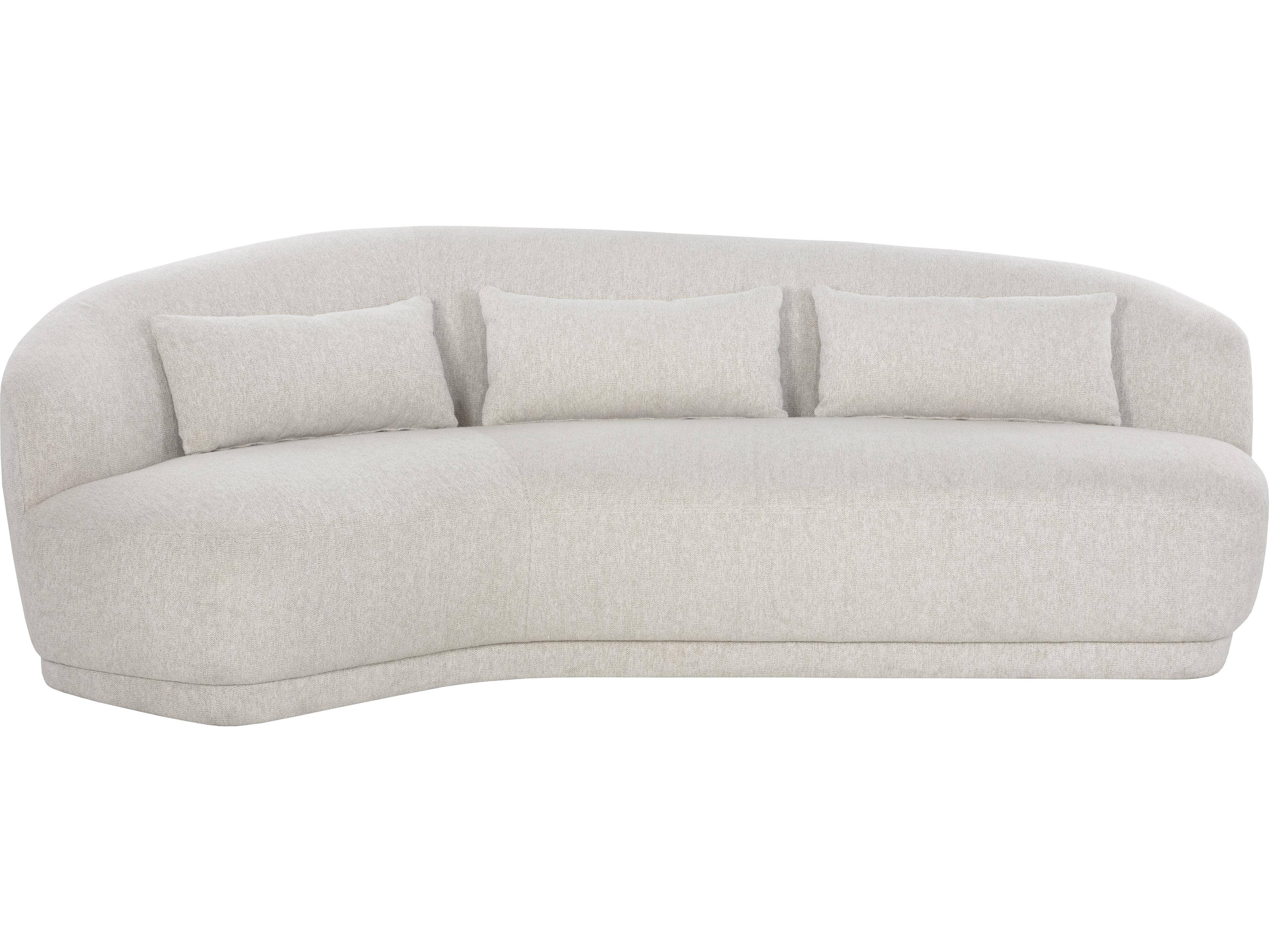 Sunpan Soraya Dove Cream Upholstered Sofa