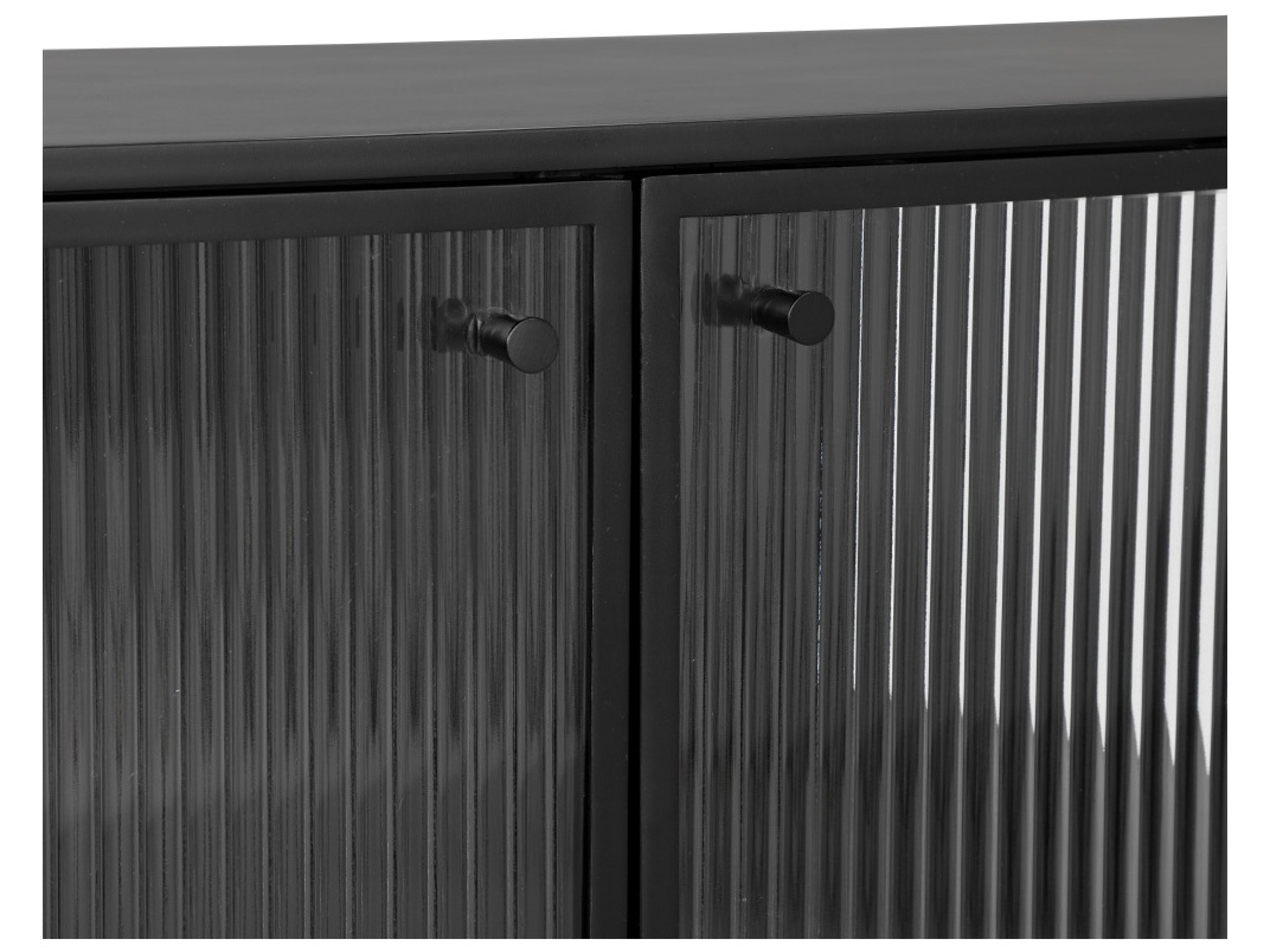 Sunpan Parsons 35" Clear Matte Black Sideboard