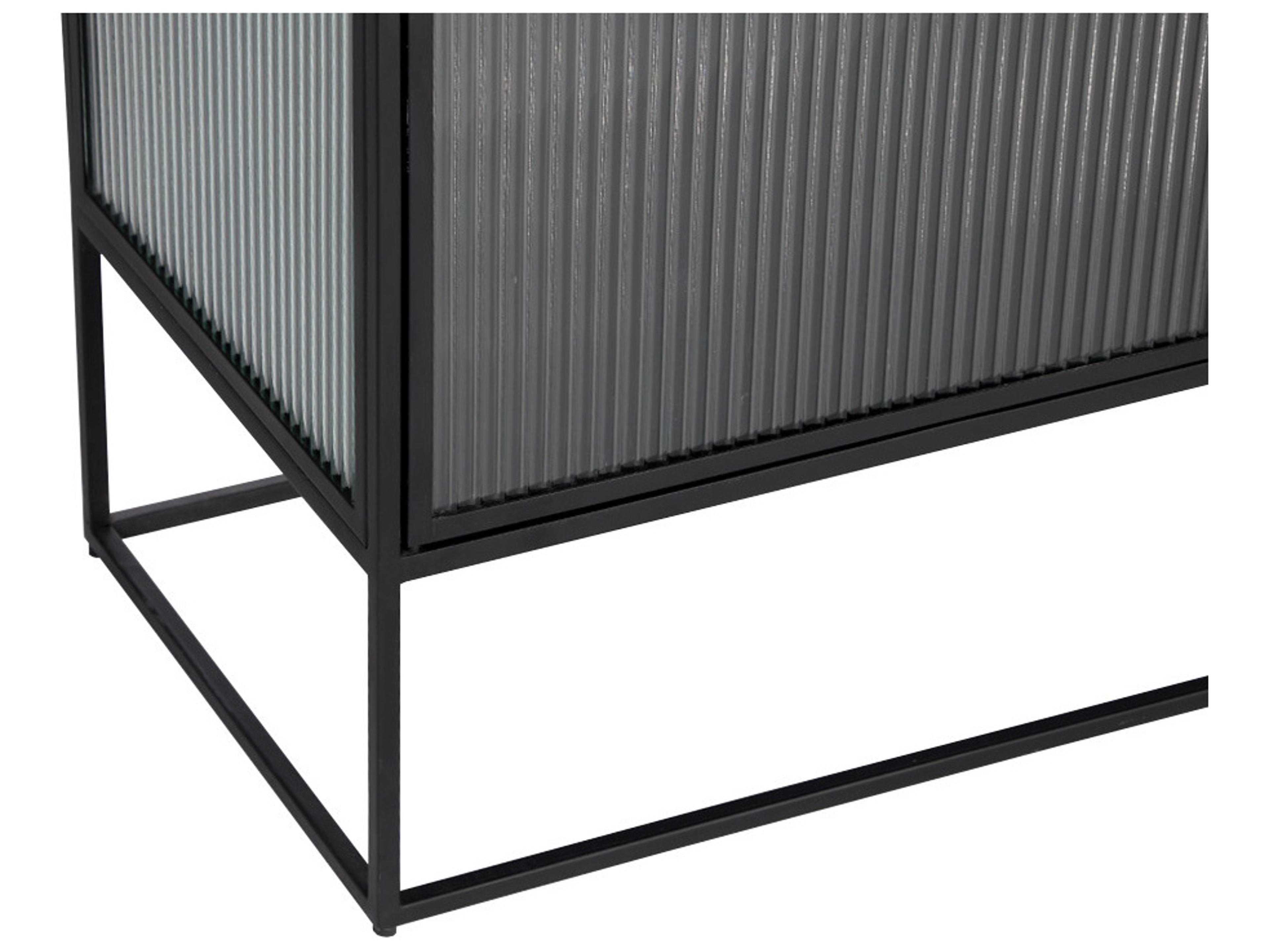 Sunpan Parsons 71" Clear Matte Black Sideboard