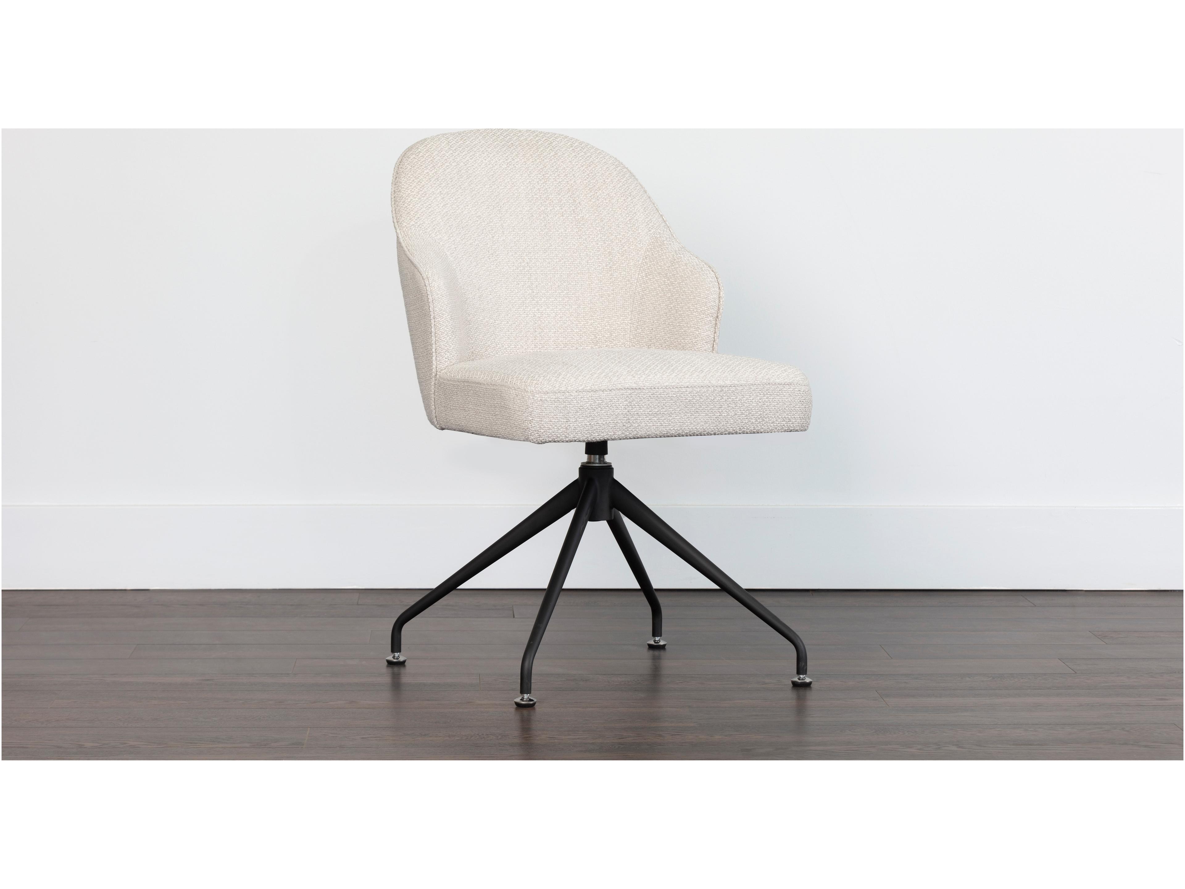 Sunpan 5west Bretta White Upholstered Side Dining Chair