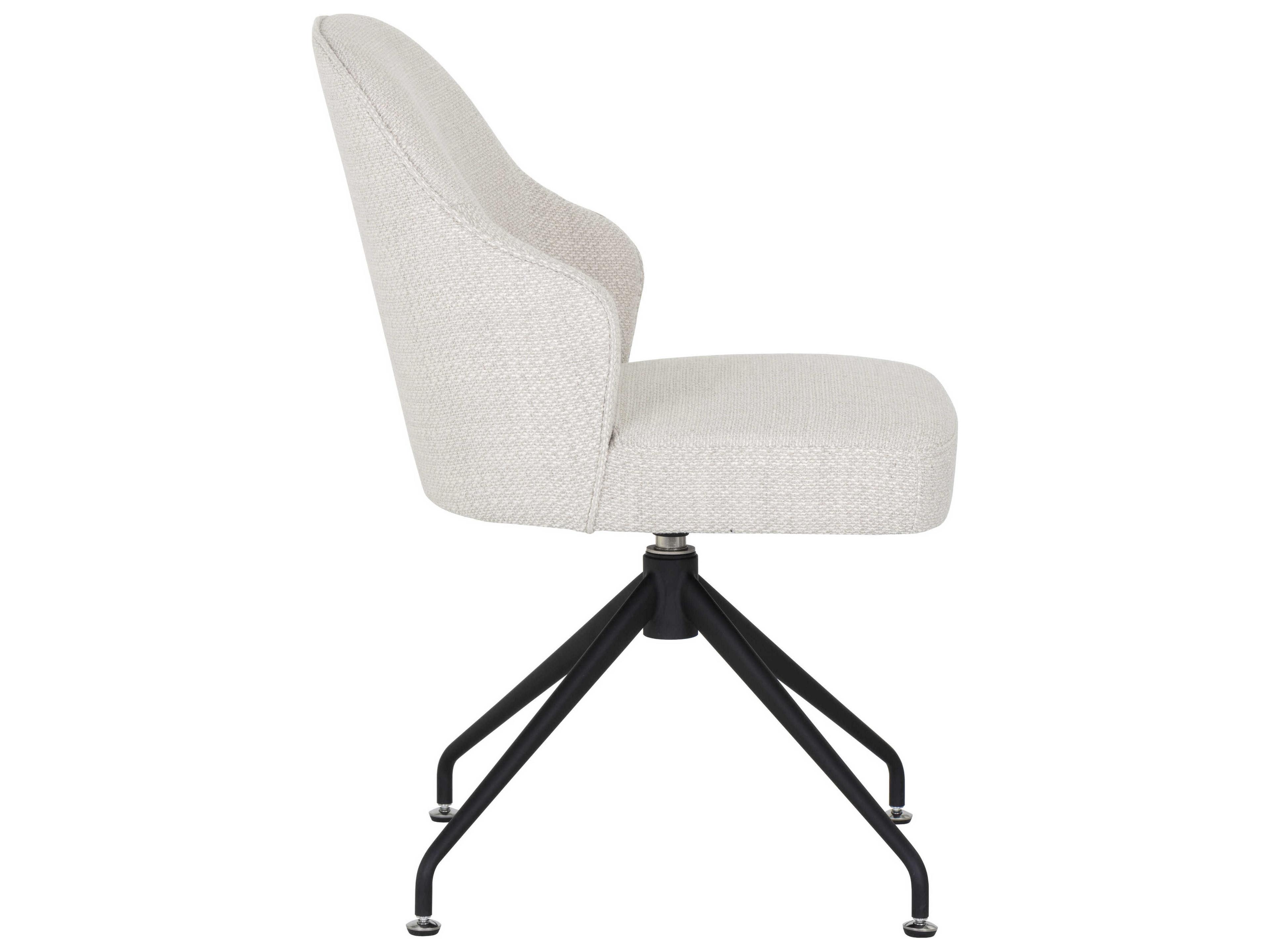Sunpan 5west Bretta White Upholstered Side Dining Chair