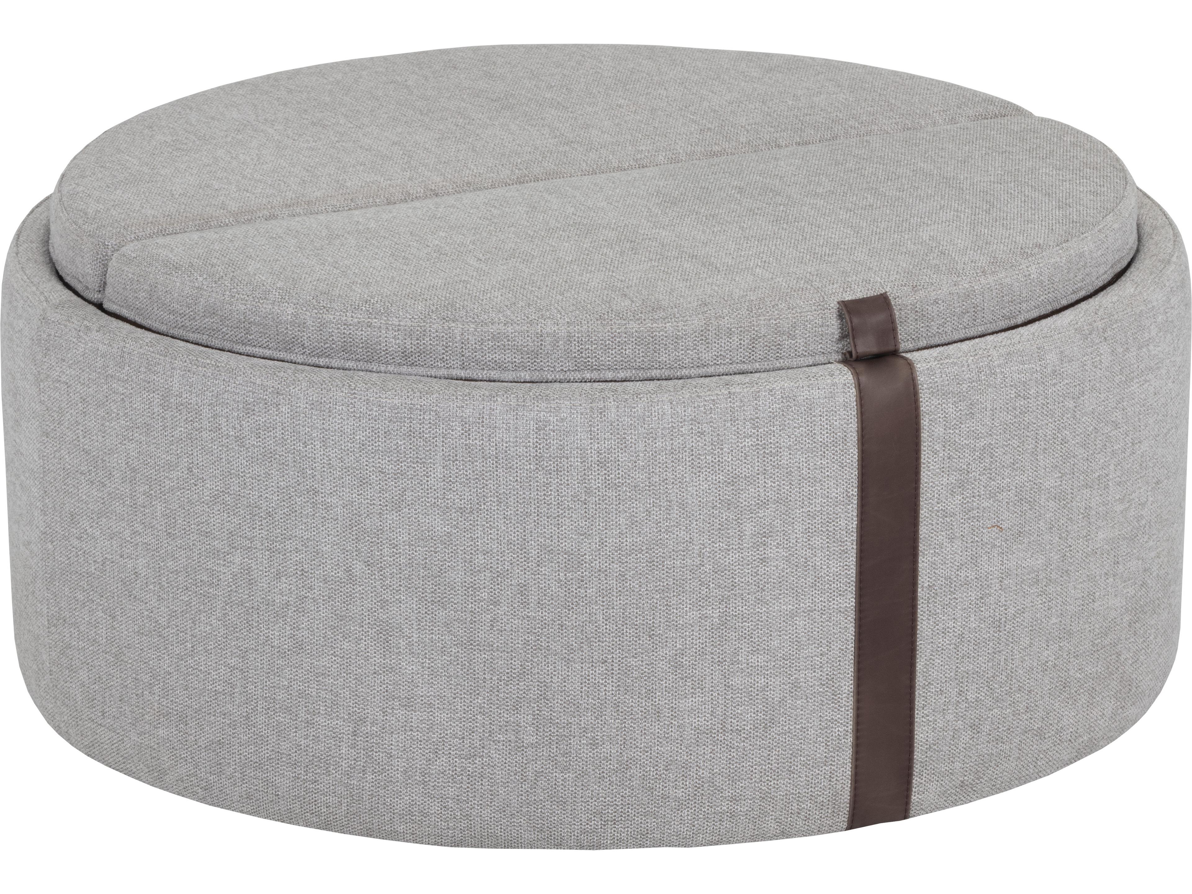 Sunpan 5west Borelli Brown Gray Upholstered Ottoman