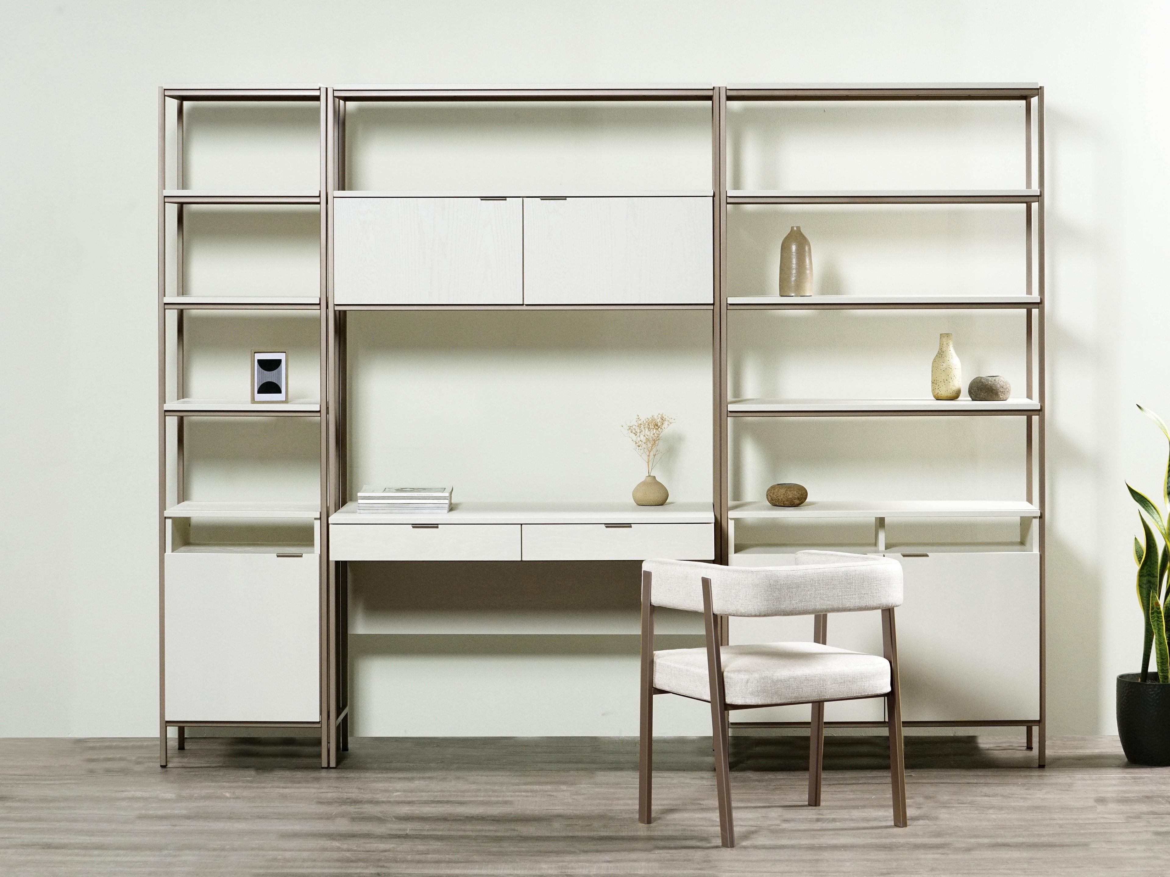 Sunpan Ambrose Cream Bookcase