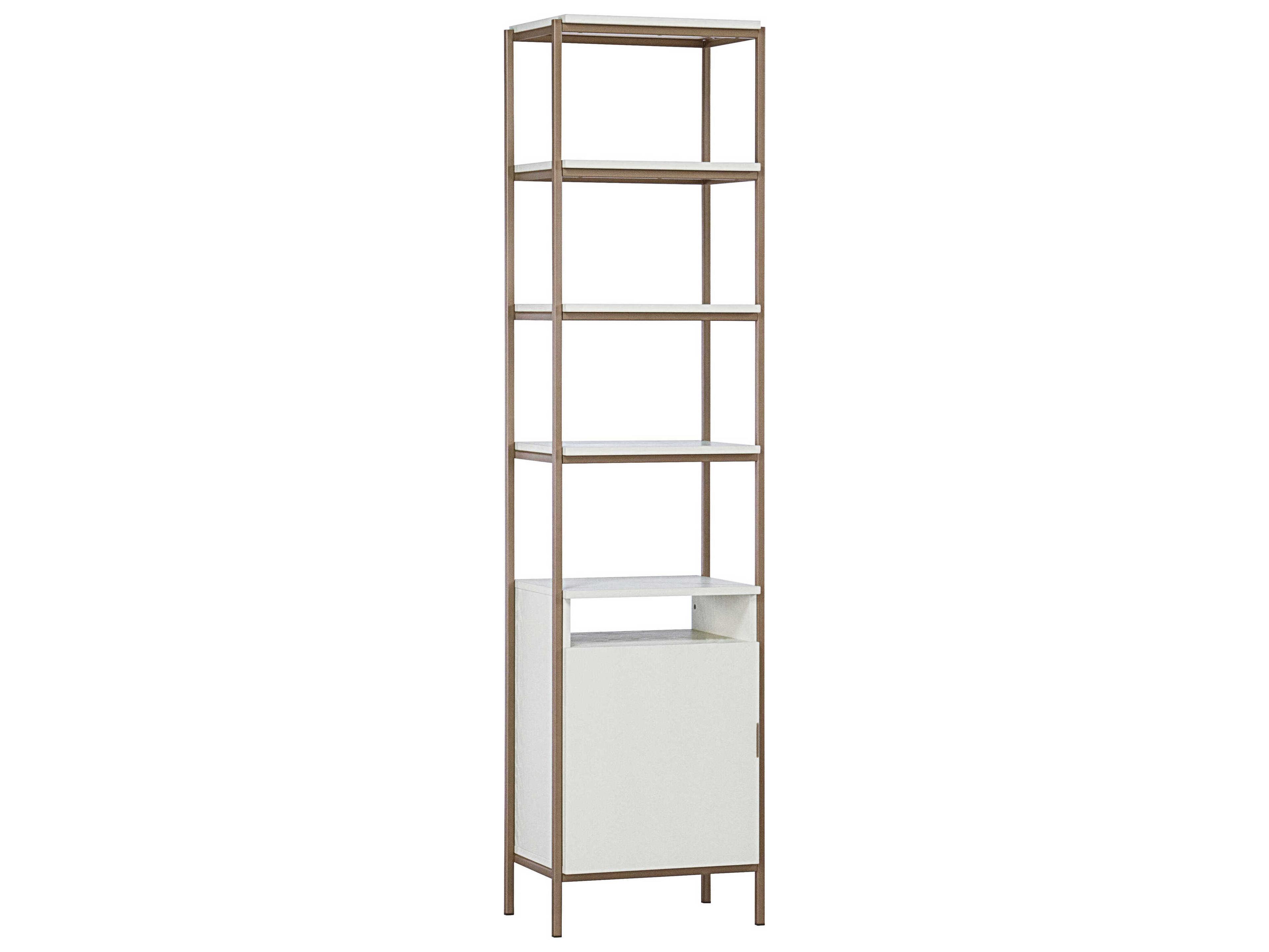 Artezia Cream Champagne Gold Bookcase