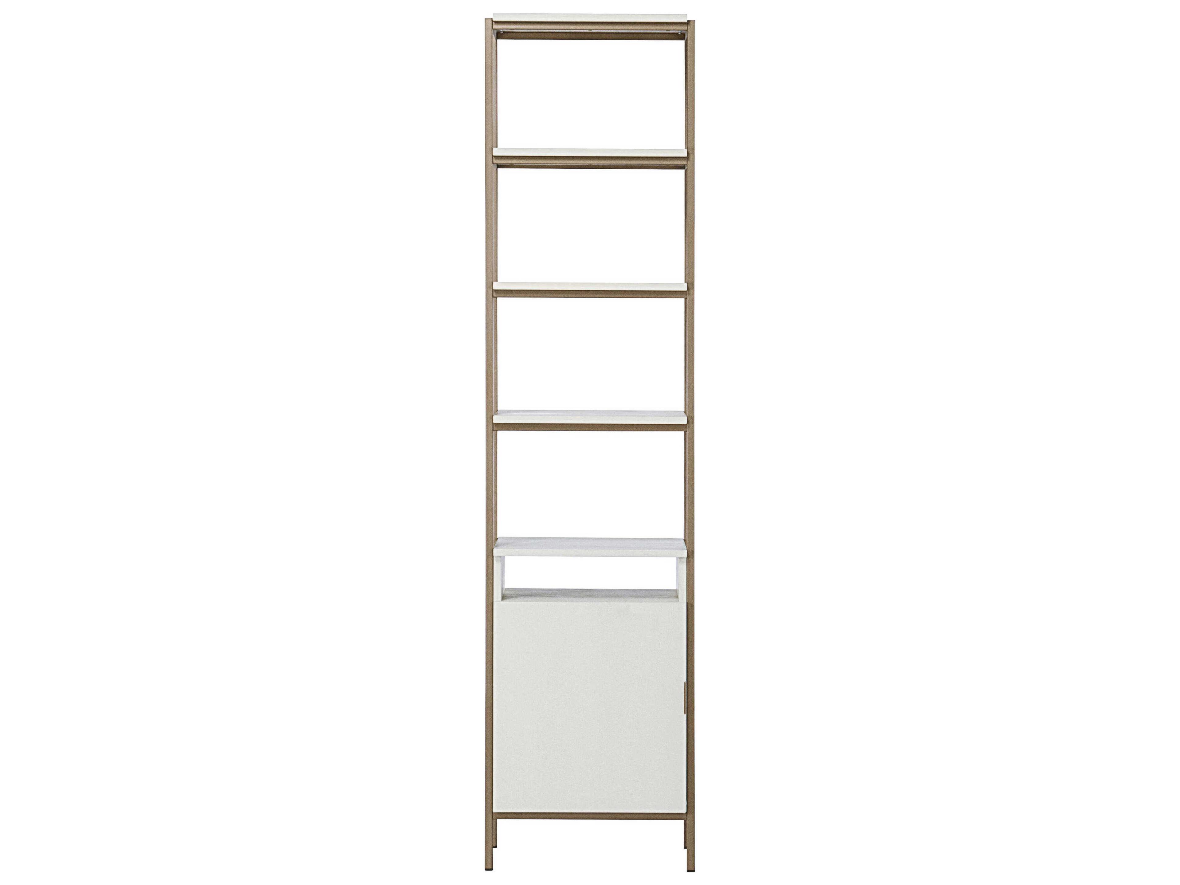 Sunpan Artezia Cream Champagne Gold Bookcase
