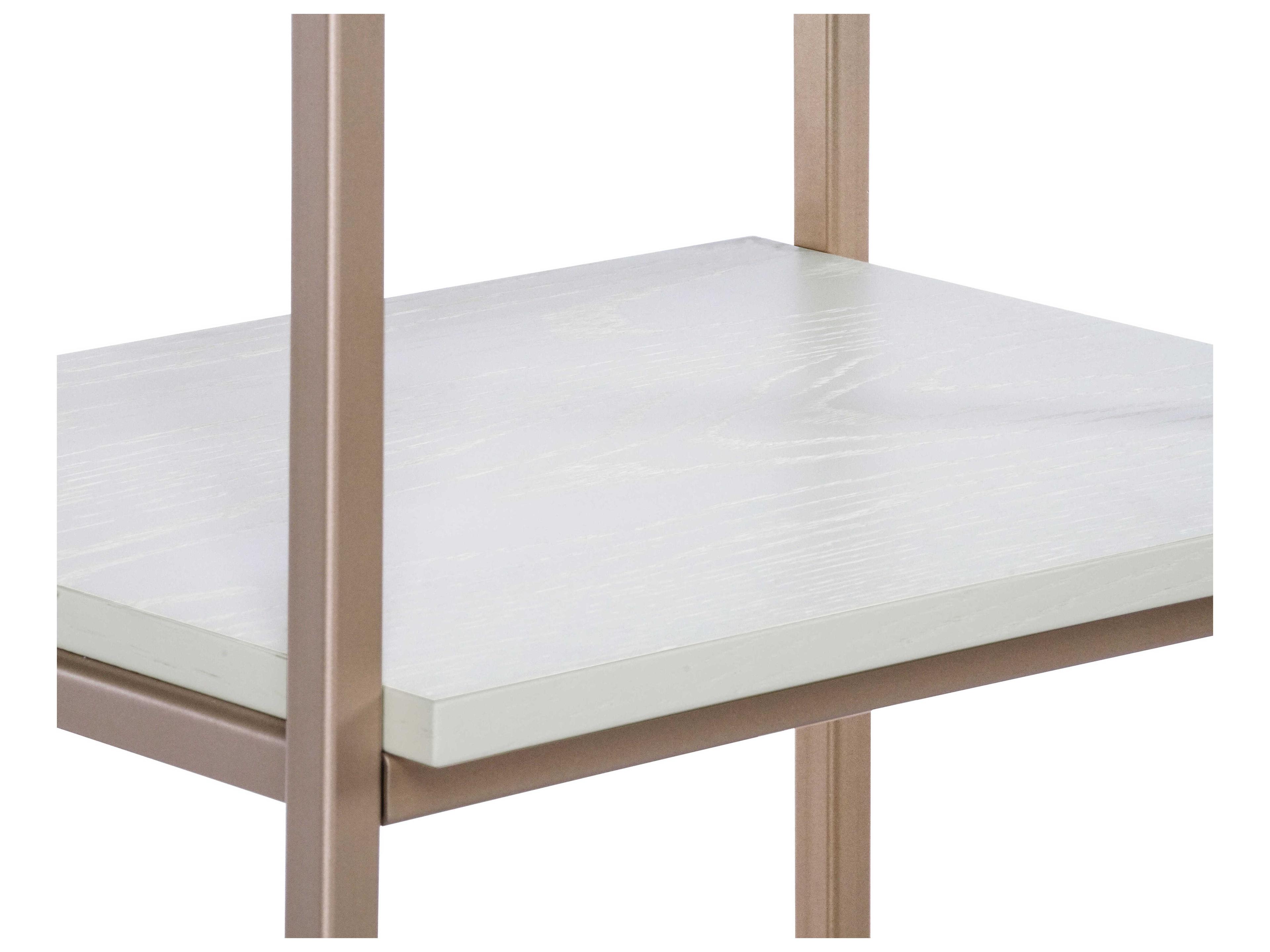 Sunpan Artezia Cream Champagne Gold Bookcase
