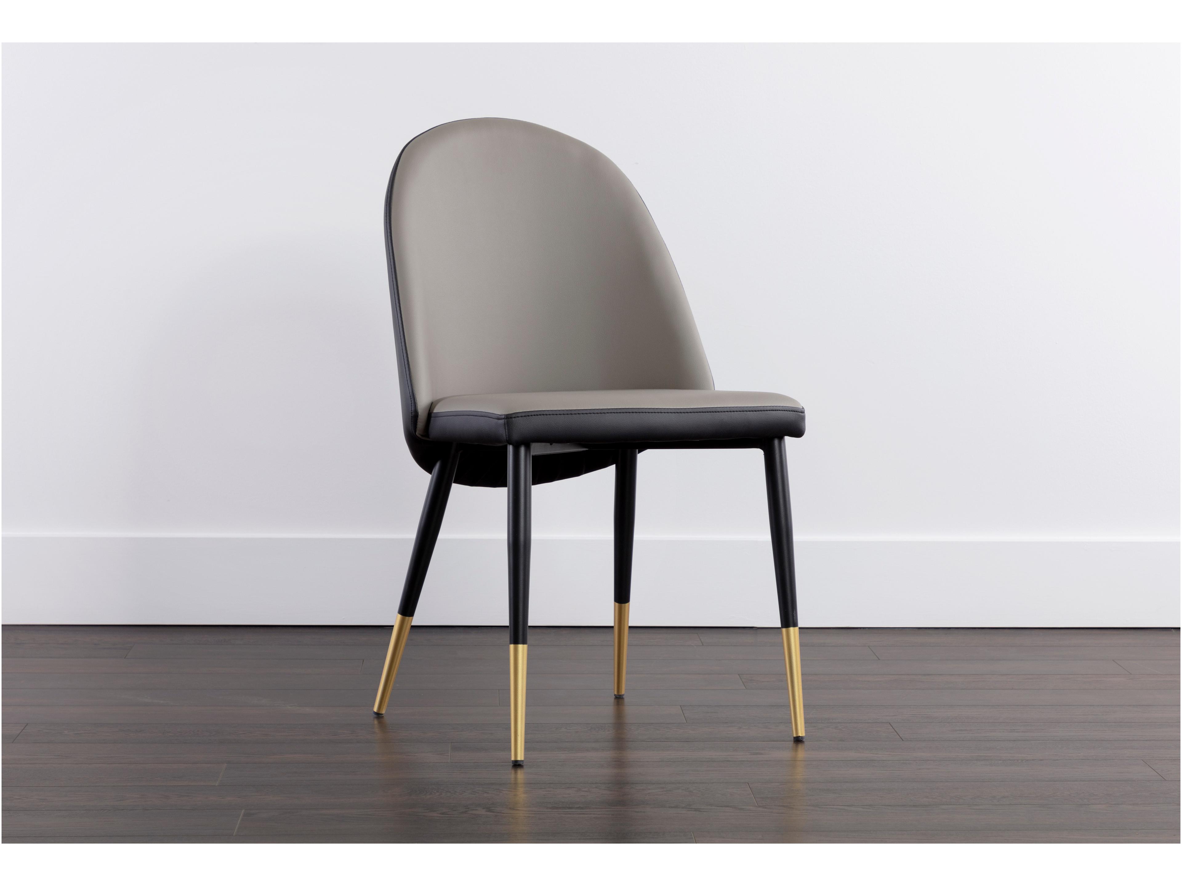 Sunpan Kline Dillon Stratus Faux Leather Side Dining Chair