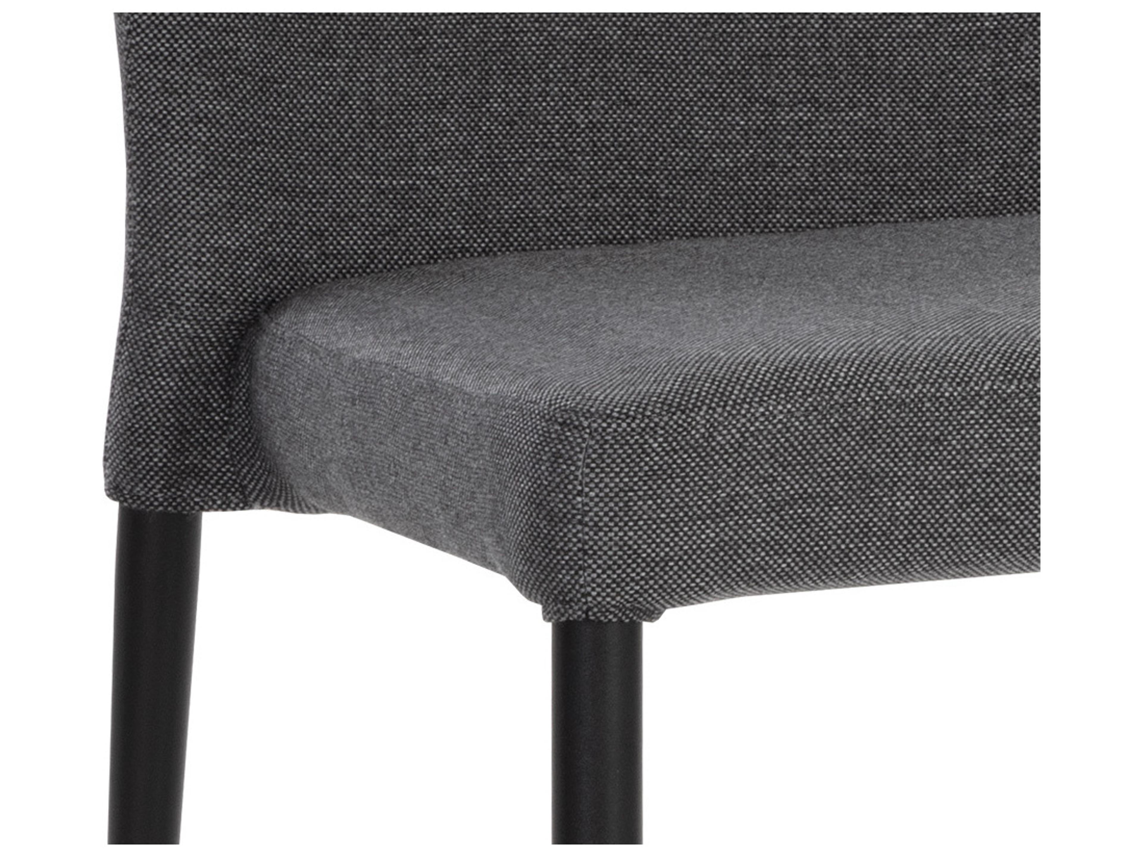 Sunpan James Gray Upholstered Side Dining Chair