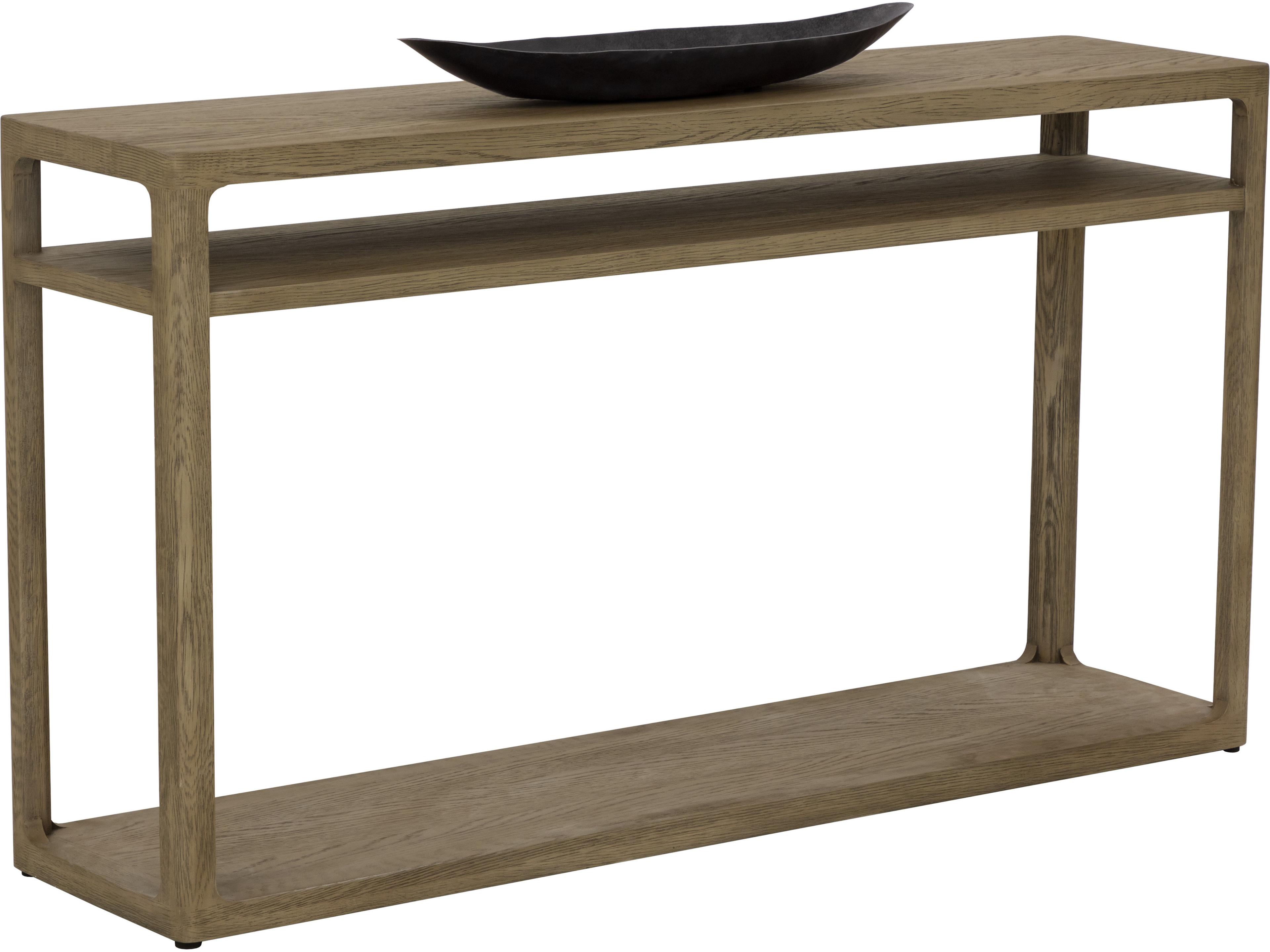 Sunpan Doncaster Rectangular Wood Grey Console Table