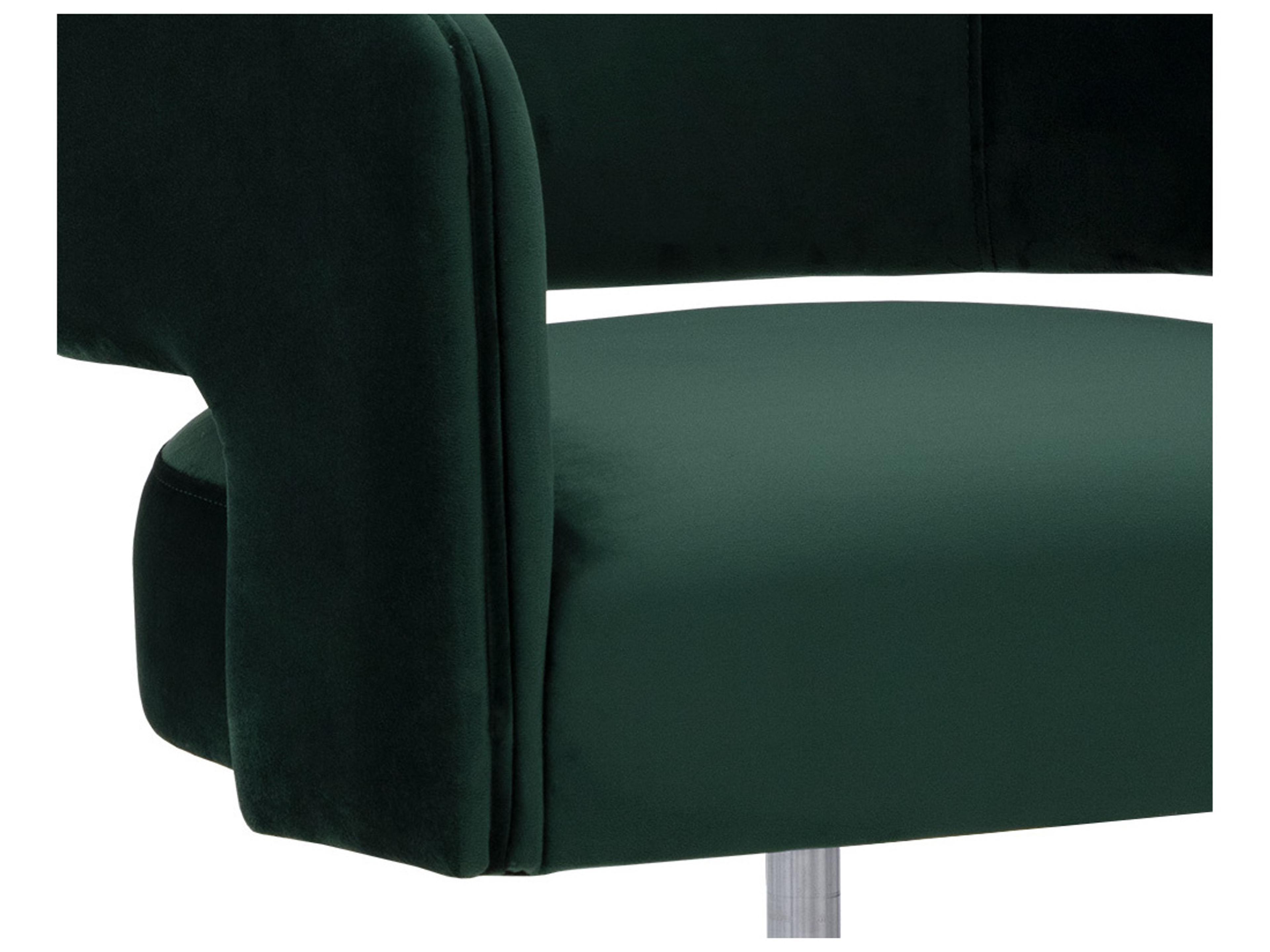 Sunpan Claren Deep Green Sky Upholstered Adjustable Computer Chair