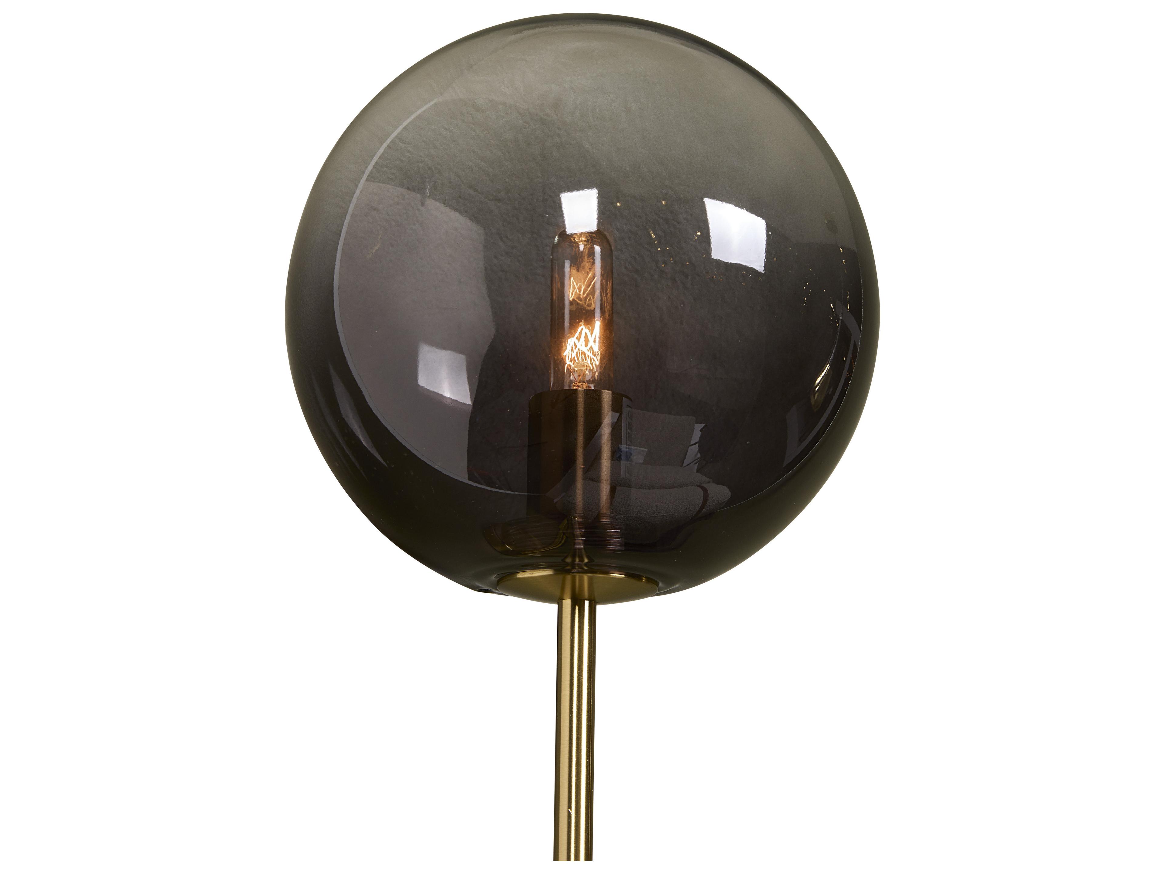 Sunpan Izora 1-Light Brass Smoke Grey Ombre Wall Sconce