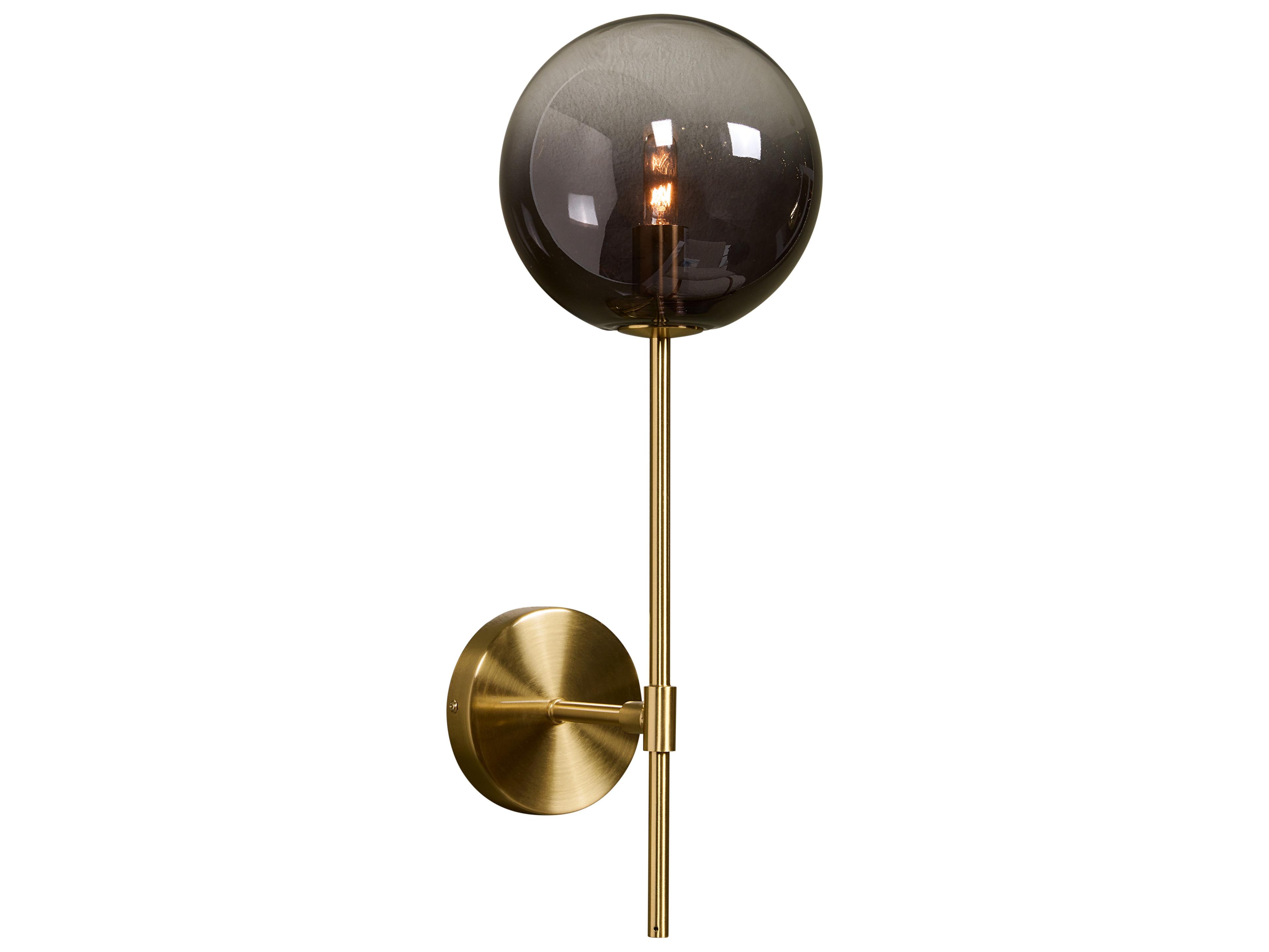 Izora Wall Sconce Modern Brass and Ombre Glass