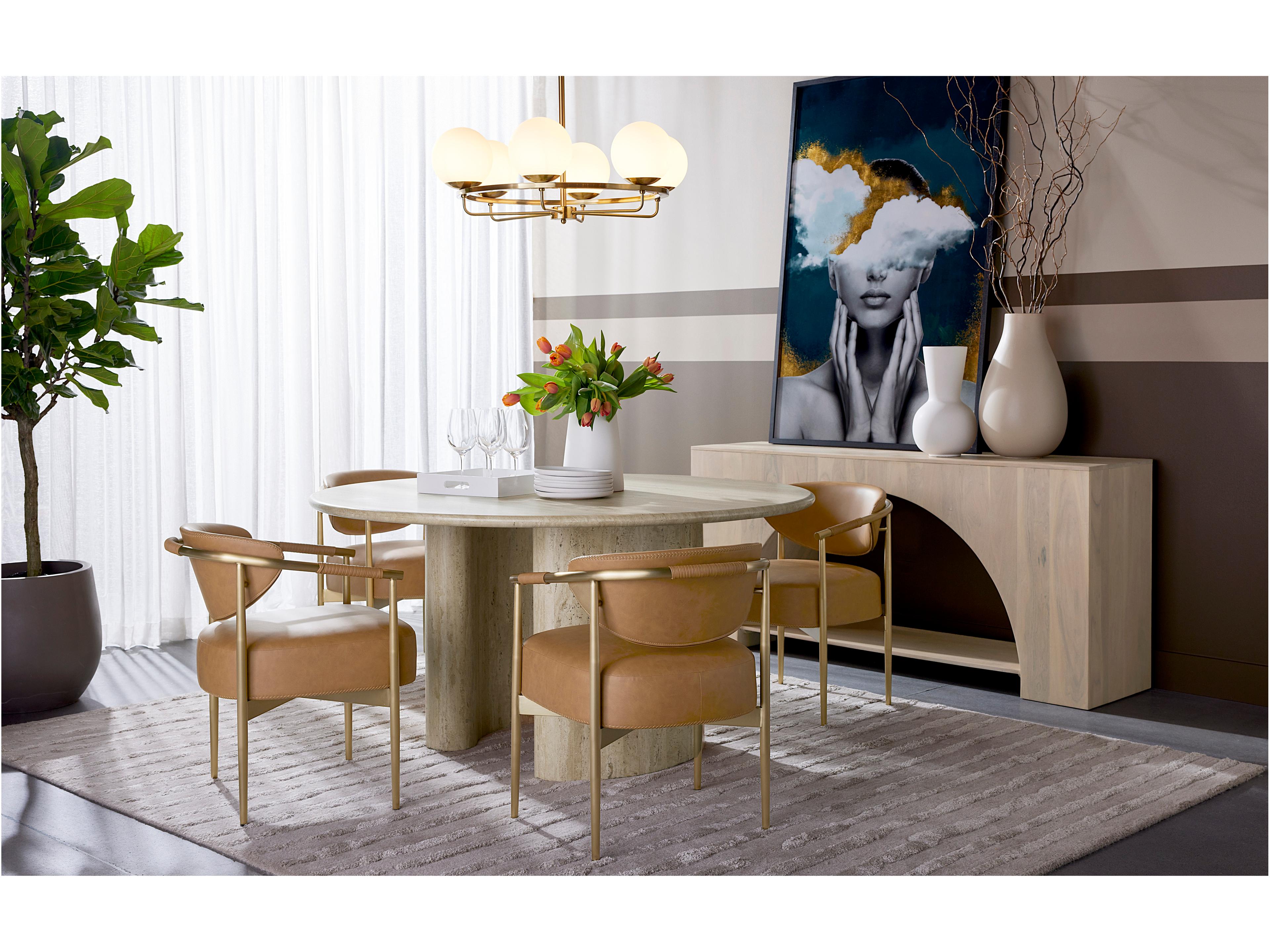 Sunpan Eliora Gold Round Globe Chandelier