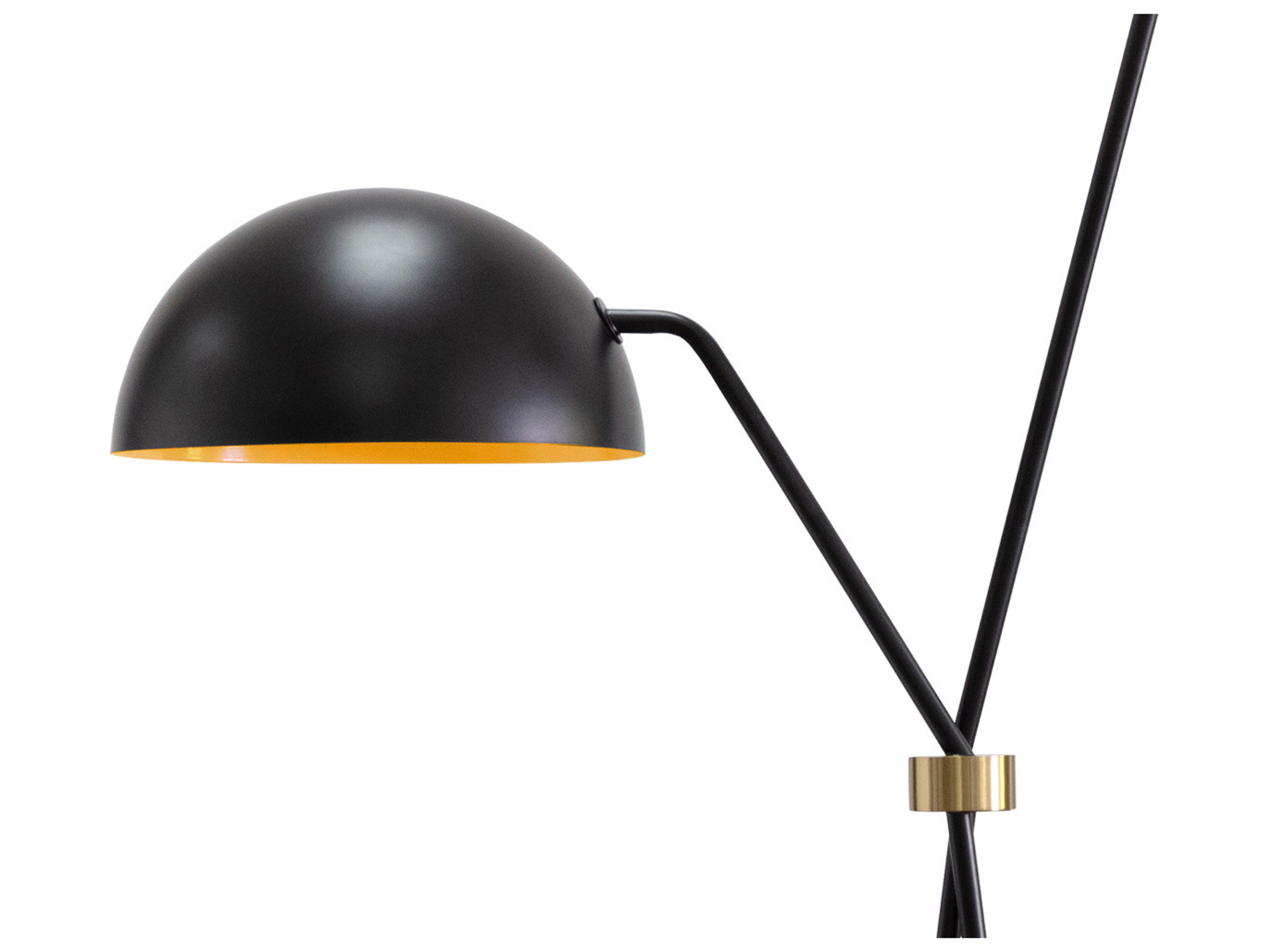 Sunpan Faven Black Floor Lamp