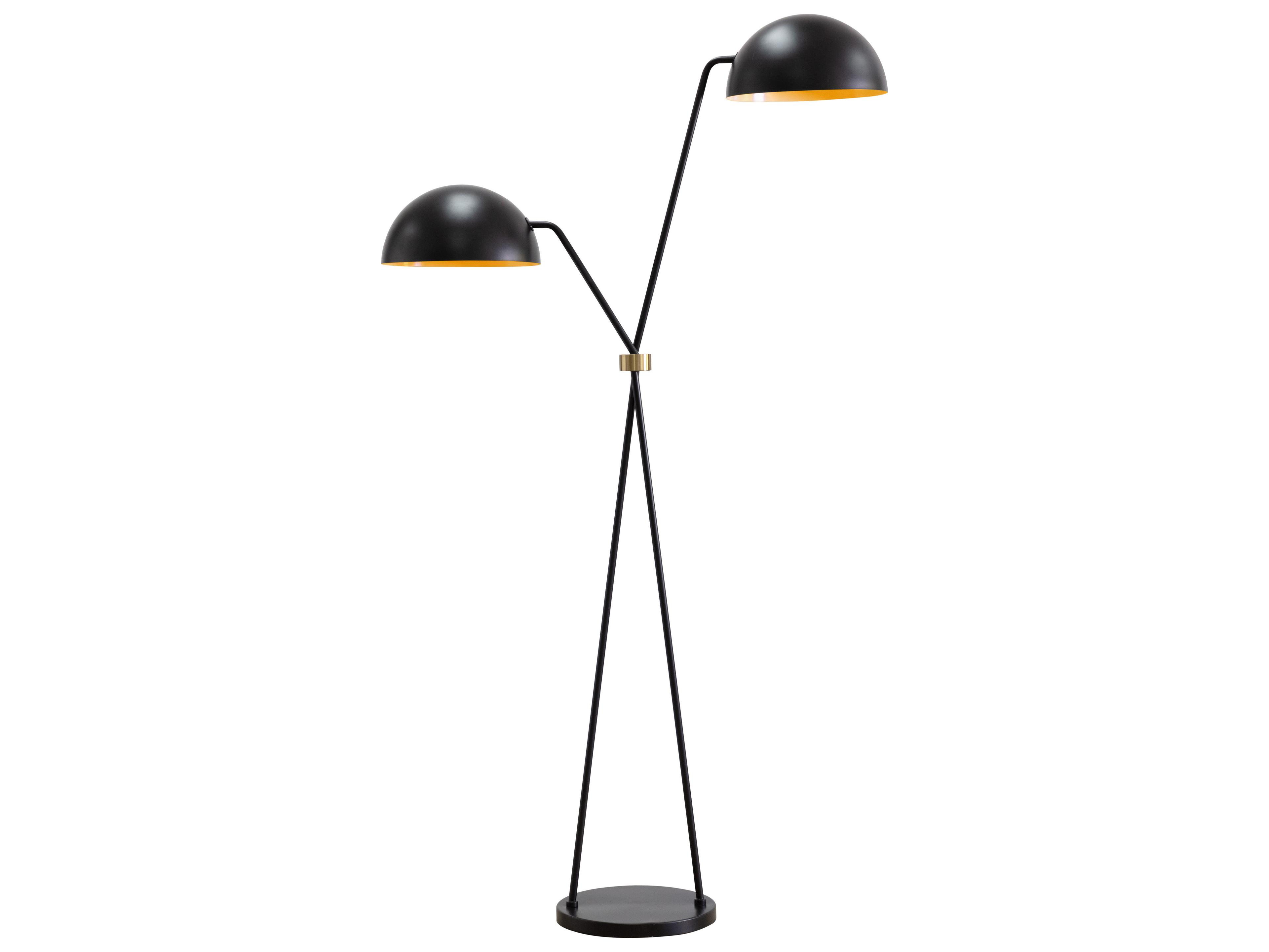 Sunpan Faven Black Floor Lamp