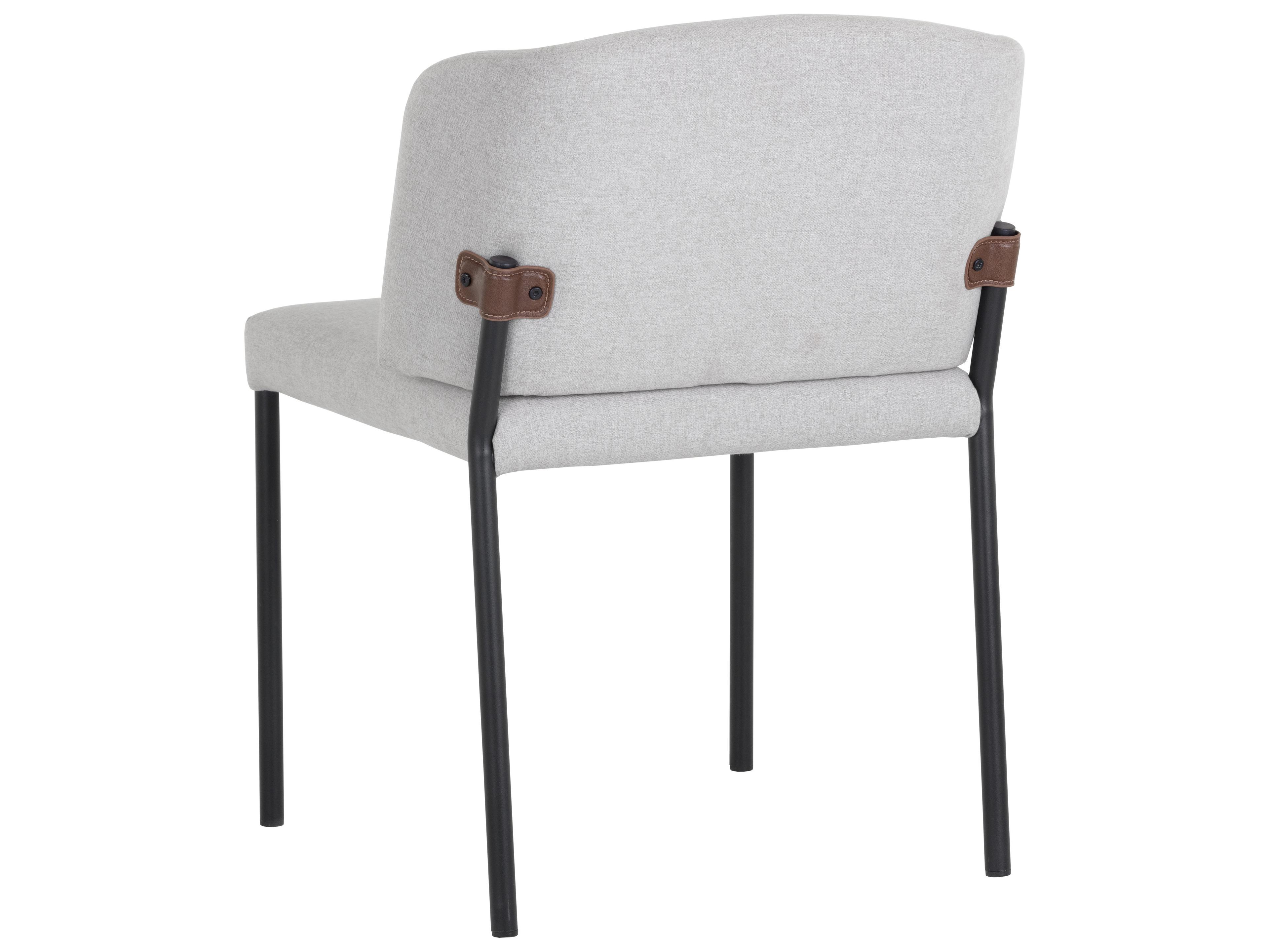Sunpan Pearce Gray Upholstered Side Dining Chair