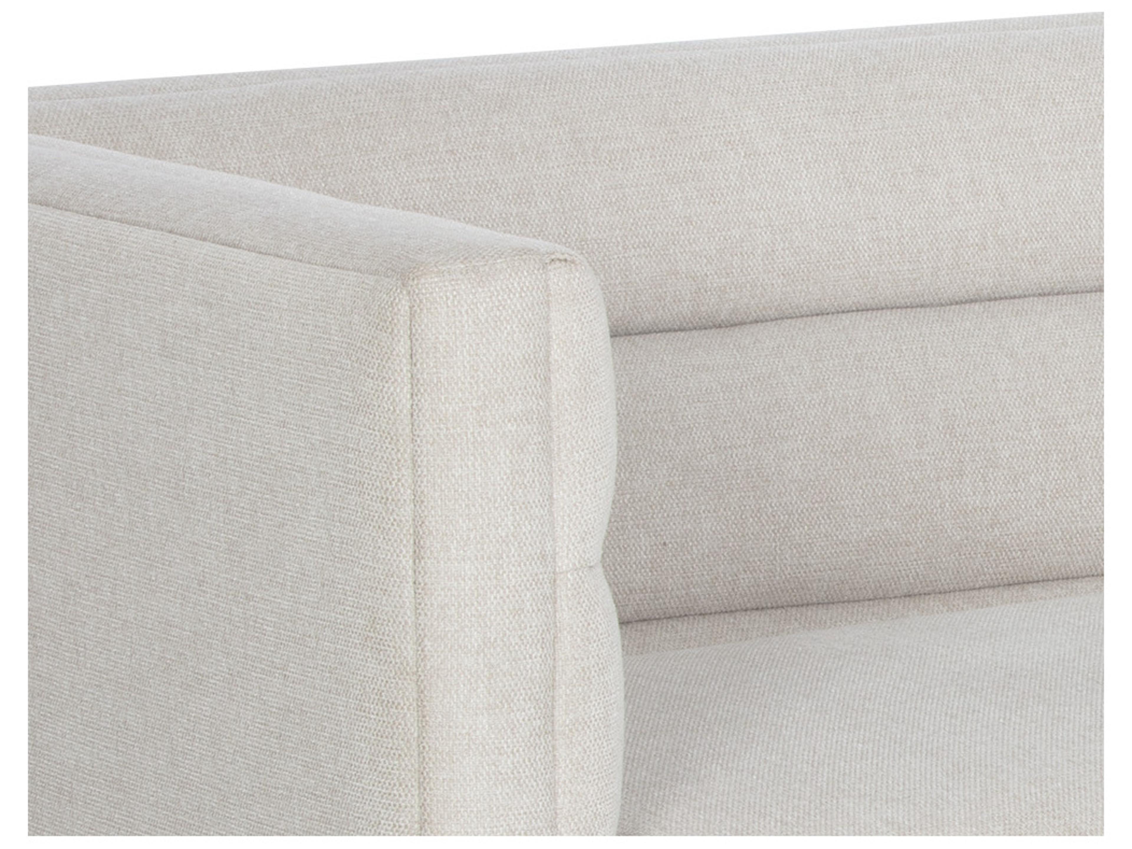 Sunpan Talbot Belfast Oatmeal White Upholstered Sofa