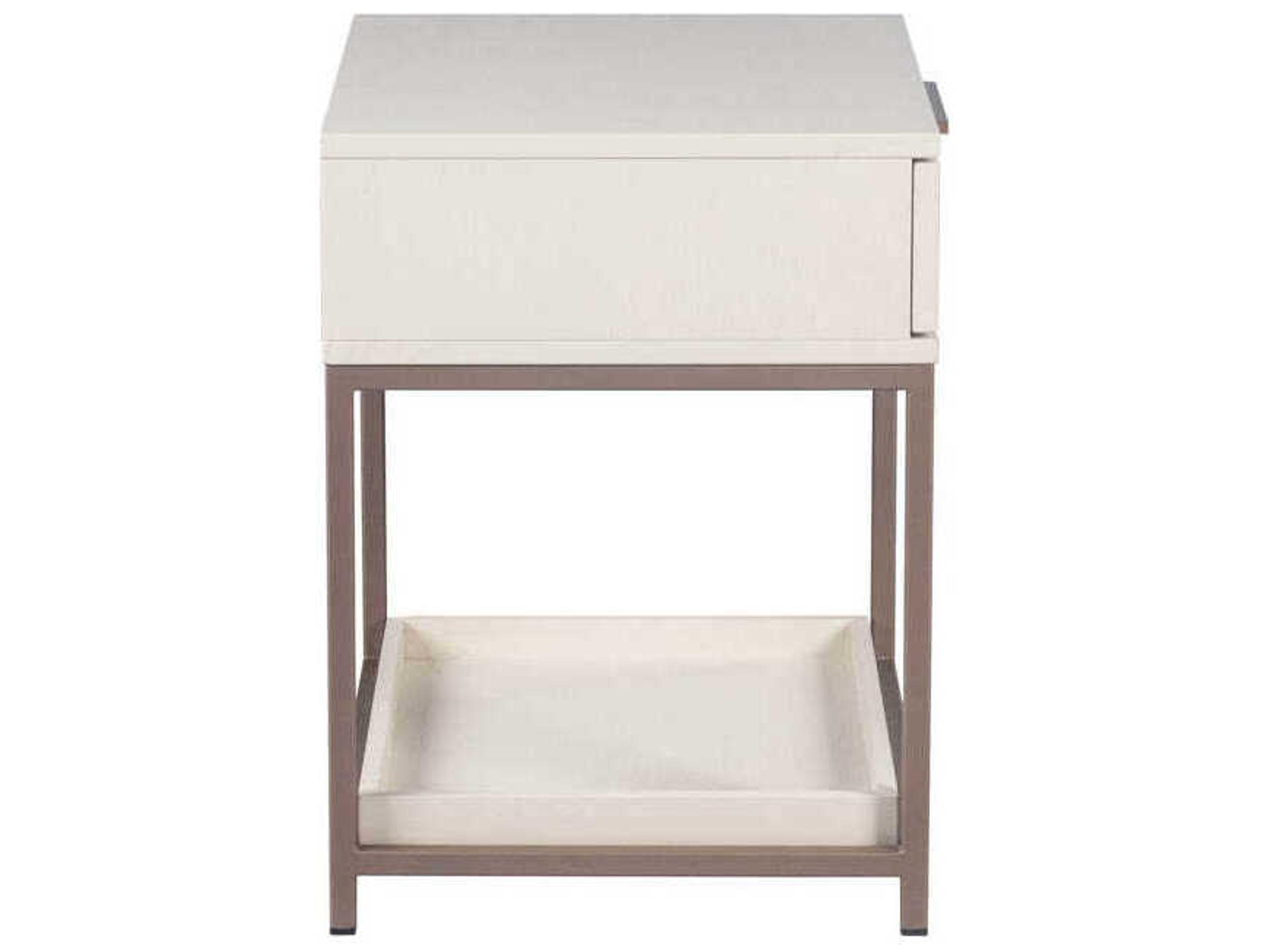 Sunpan Rebel 1-Drawer Cream Champagne Gold Nightstand